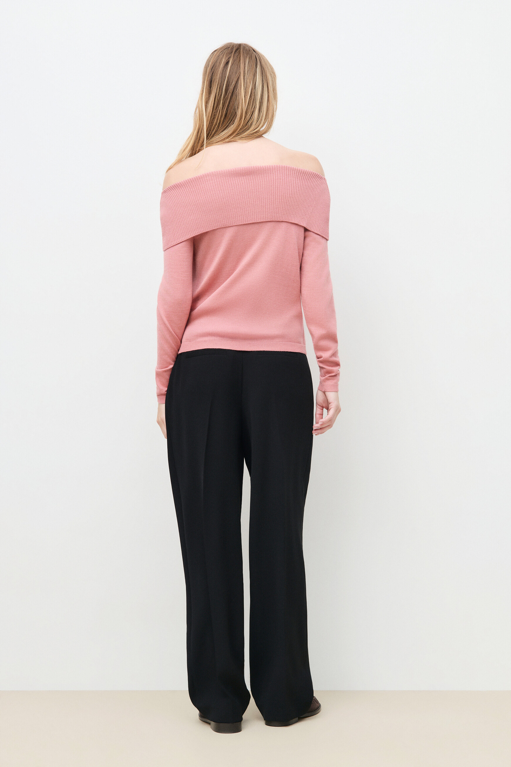 Marge sweater dusty pink woman