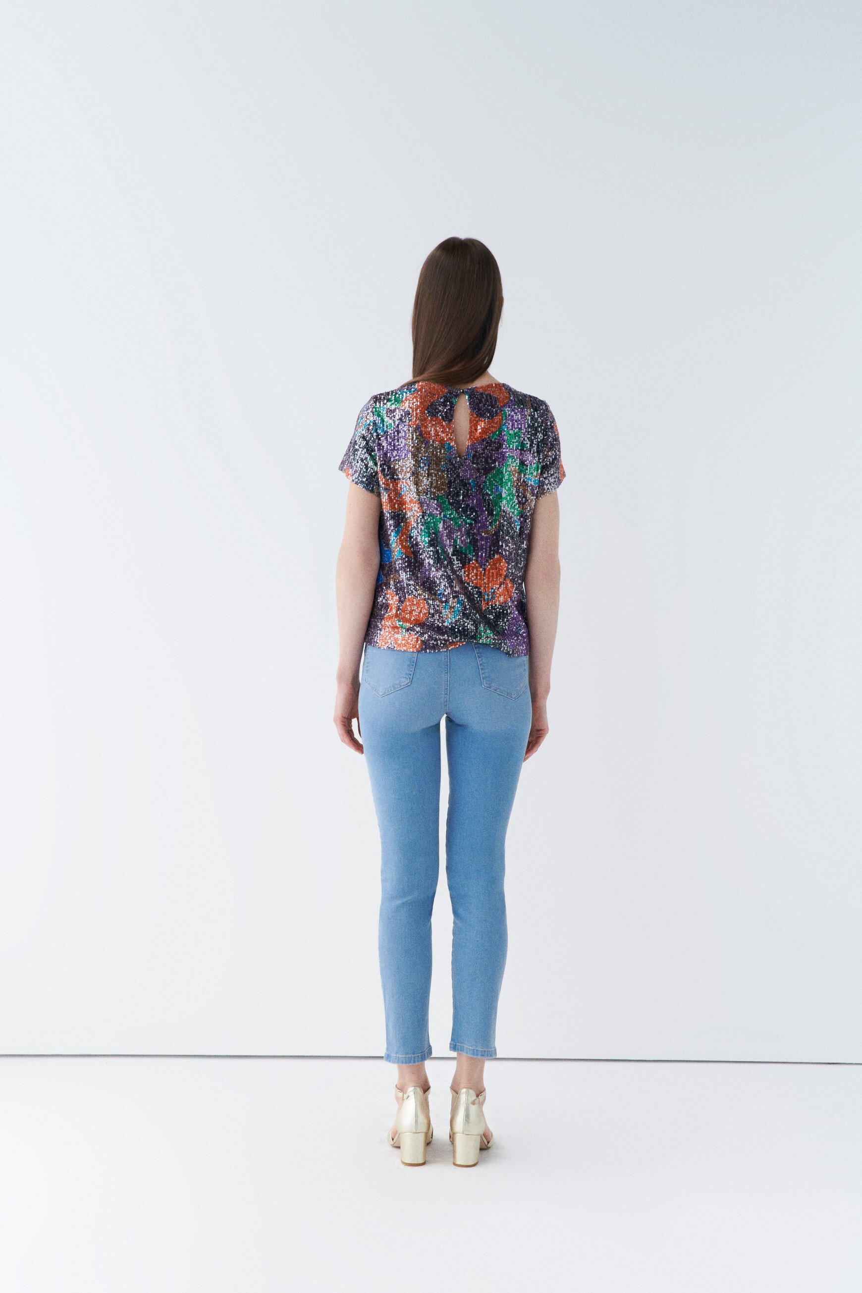Blouse camila orange femme