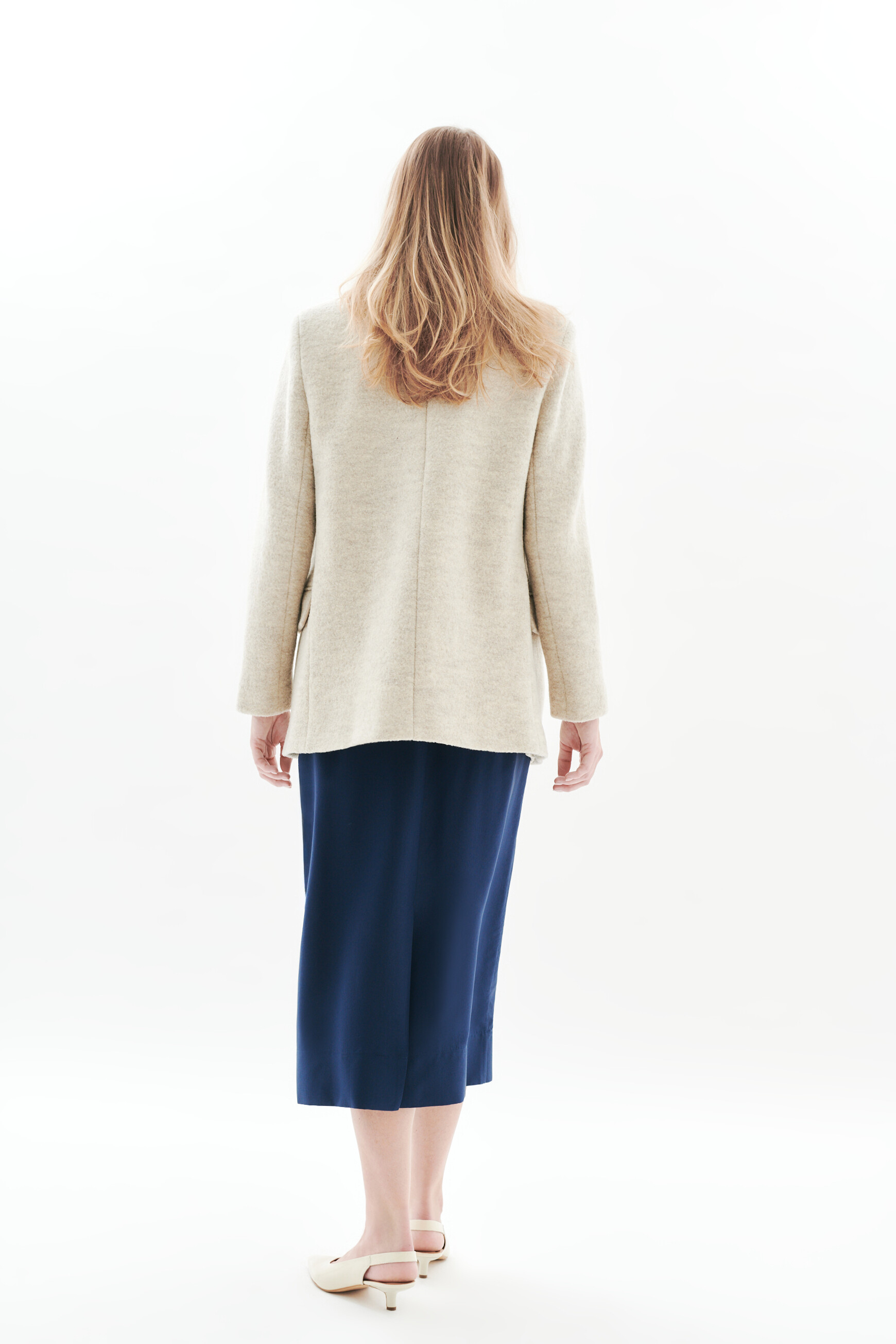 mantel girelli aus 100  wolle naturfarben damen Mantel Girelli aus 100 % Wolle naturfarben damen