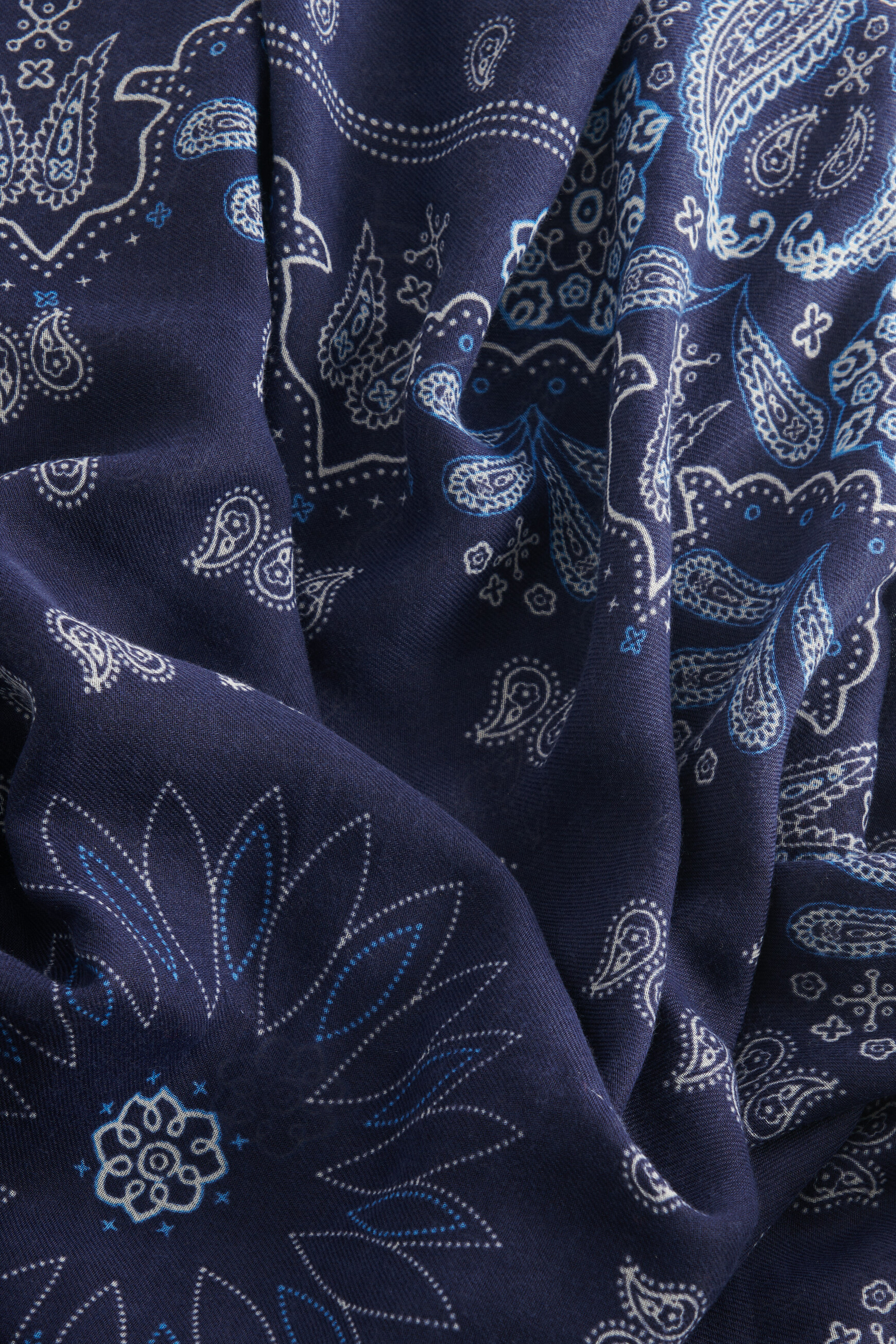 Foulard blue bleu marine femme
