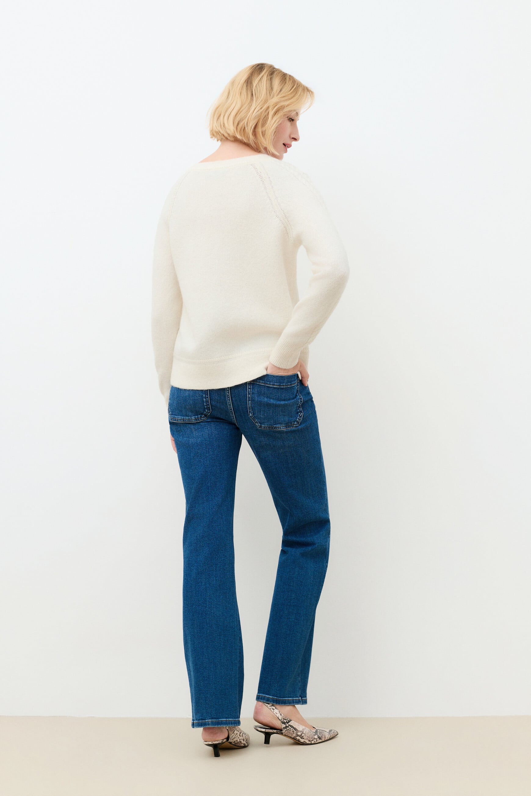 Mlois sweater ecru woman