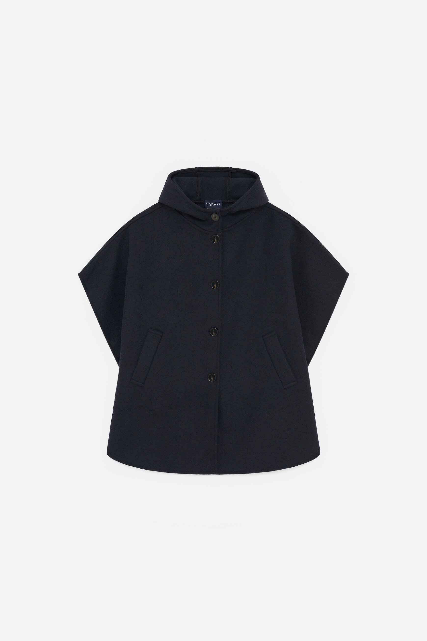 Poncho Harca bleu marine femme