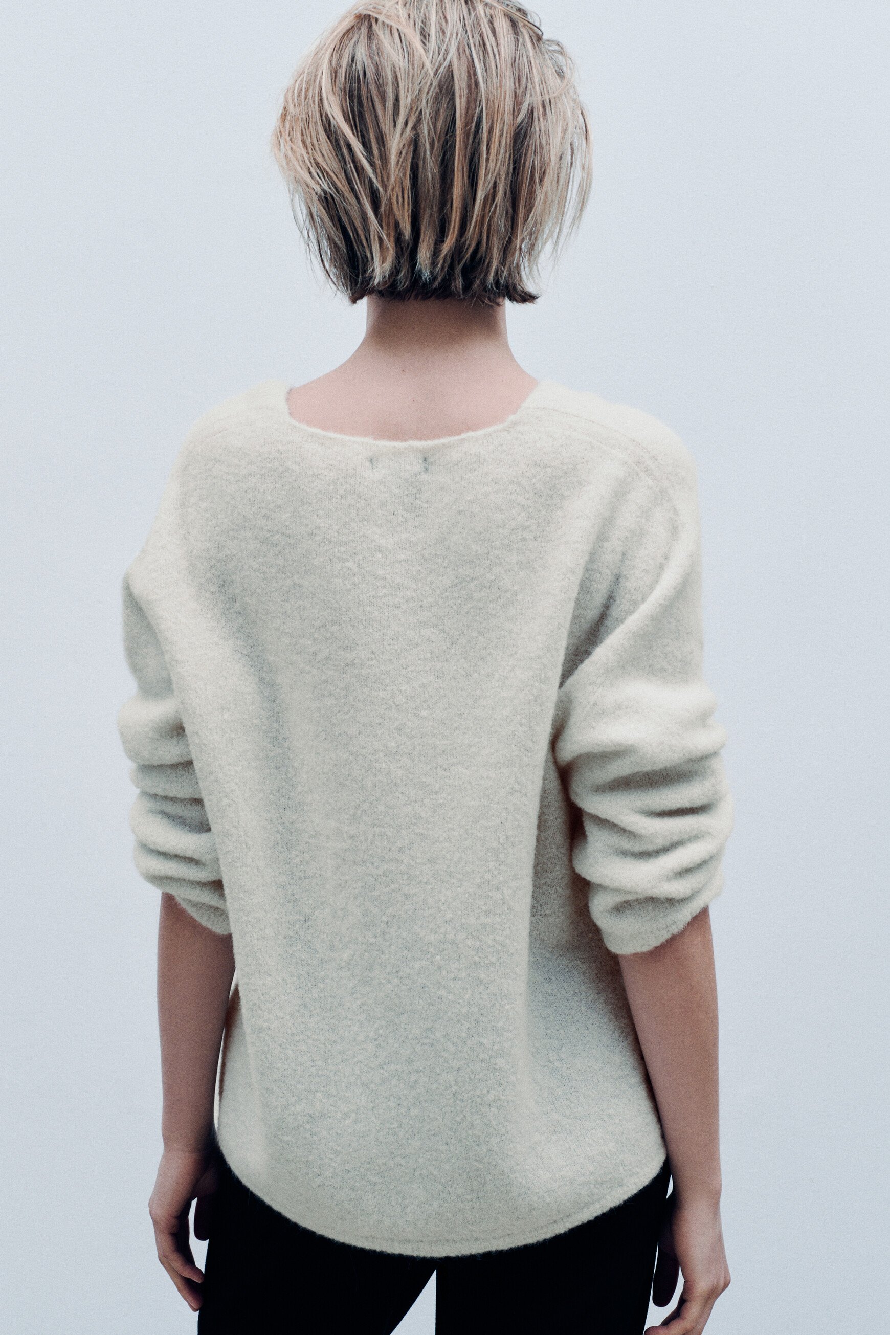 Pull Mterry made in Italy ivoire femme