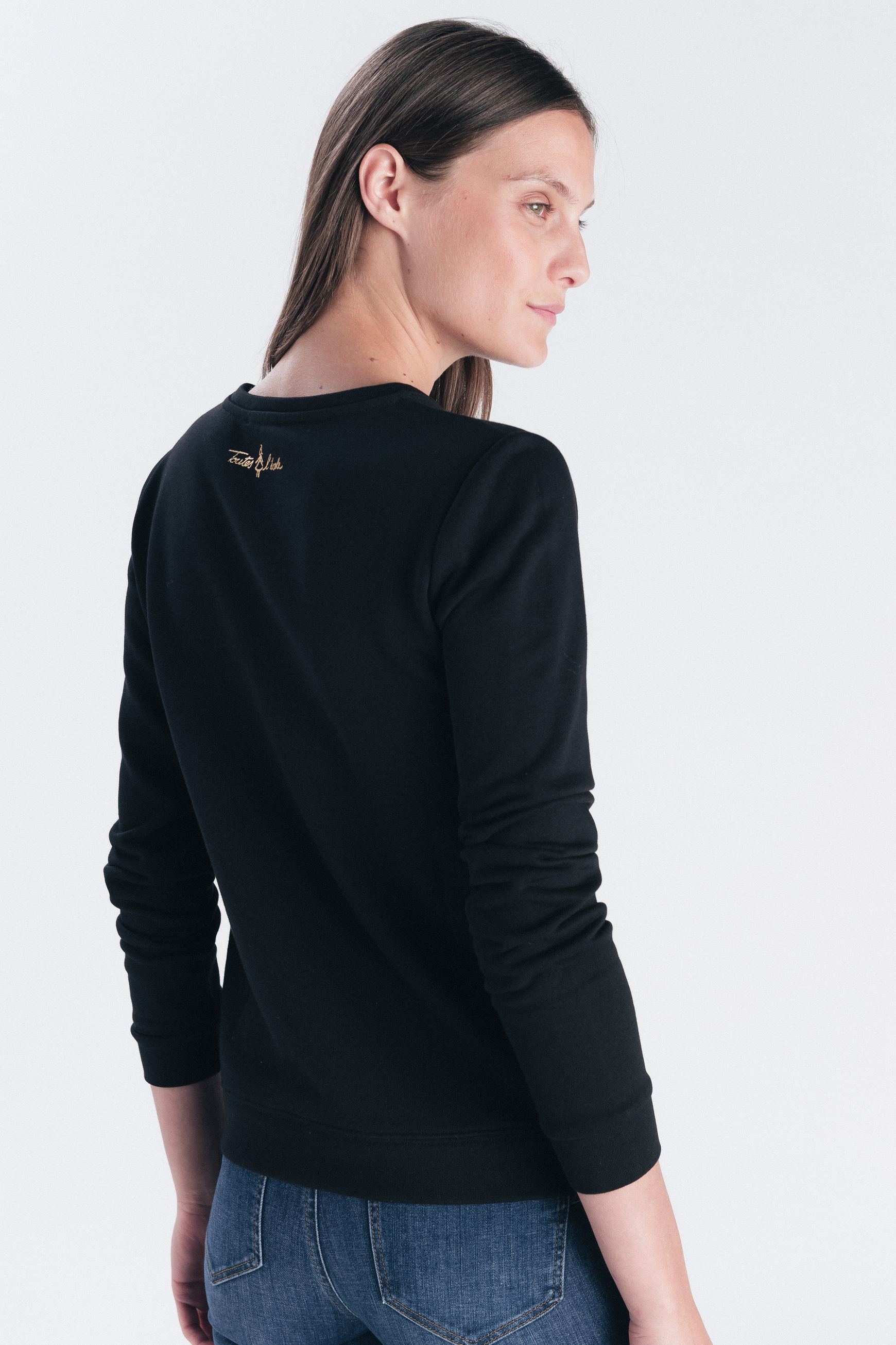 sweat jasmin noir femme Sweat Jasmin noir femme
