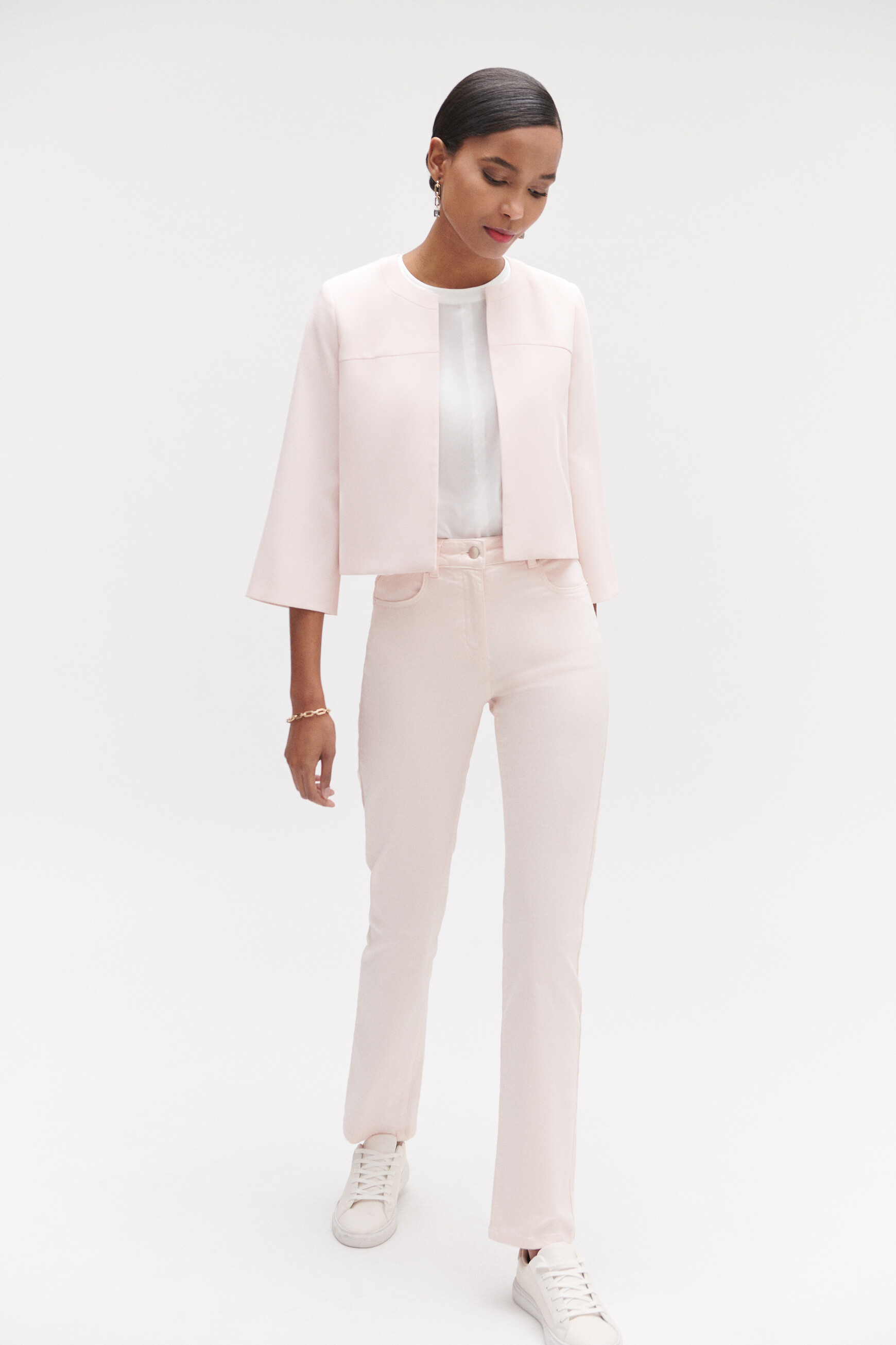 pantalon recto darling rosa claro mujer Pantalón recto Darling rosa claro mujer