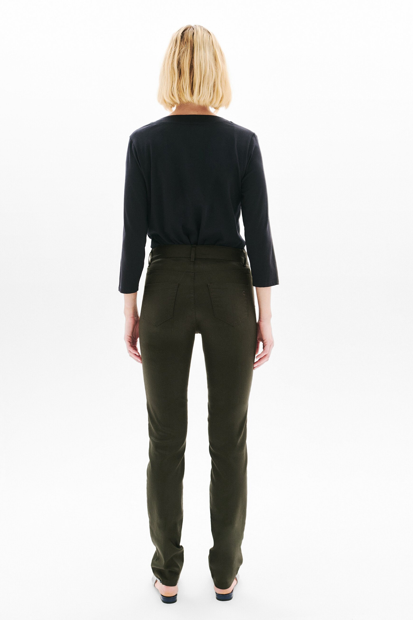 Pantalon Pbradley vert kaki femme