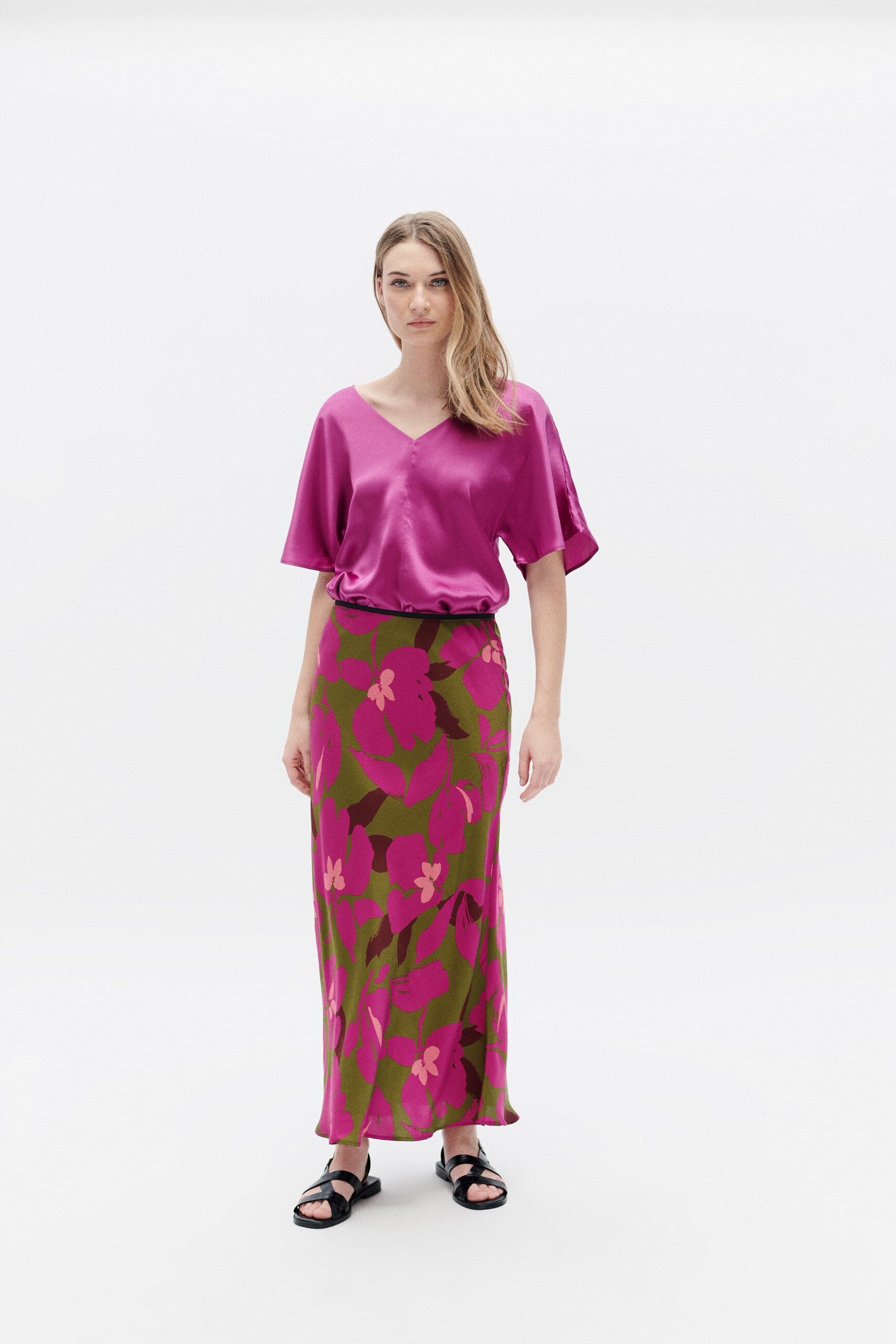 jupe jvalentina1 vert olive femme Jupe jvalentina1 vert olive femme