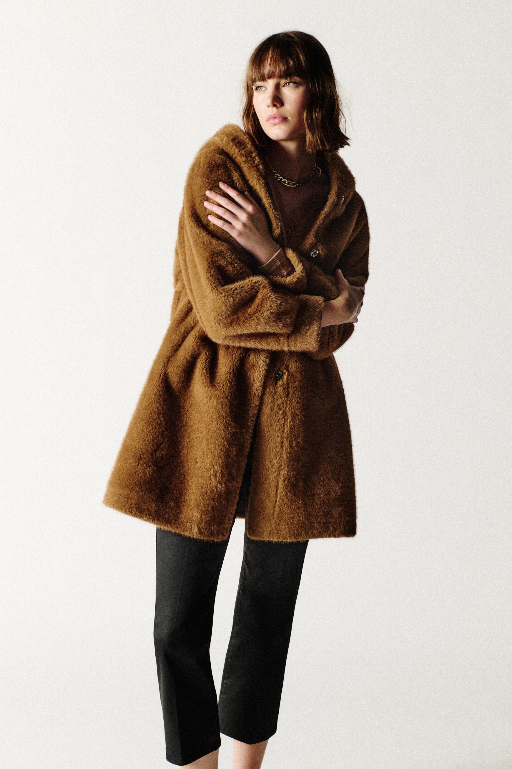 manteau gapuchon marron chocolat femme Manteau Gapuchon marron chocolat femme