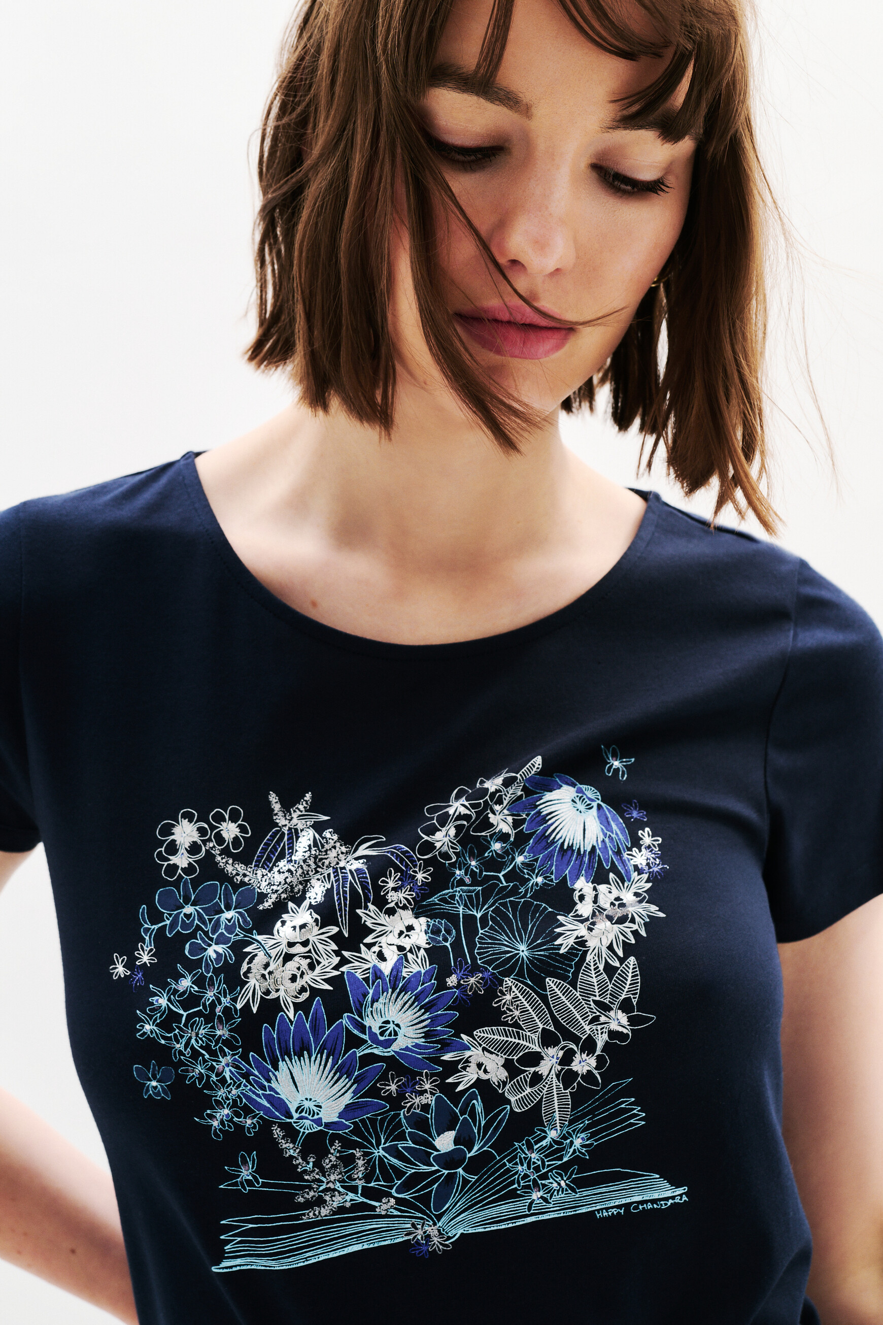t shirt toutes naar school taxime boek marineblauw vrouw T-shirt toutes naar school taxime boek marineblauw vrouw
