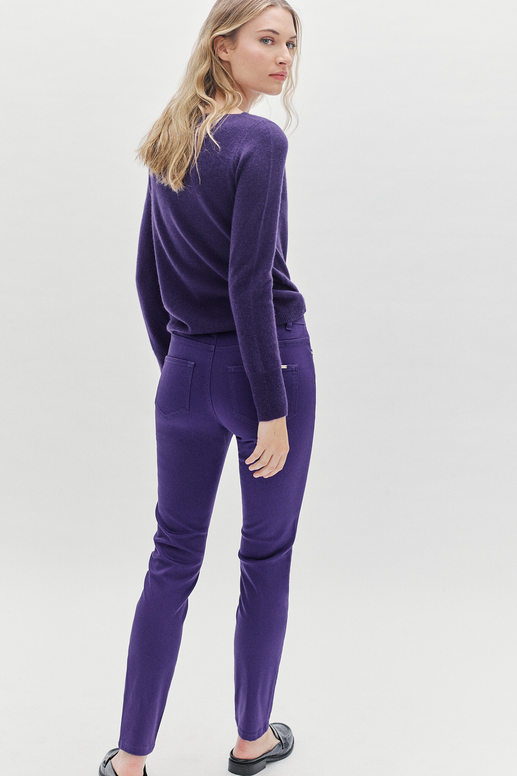 Pantalon prune 2025 femme