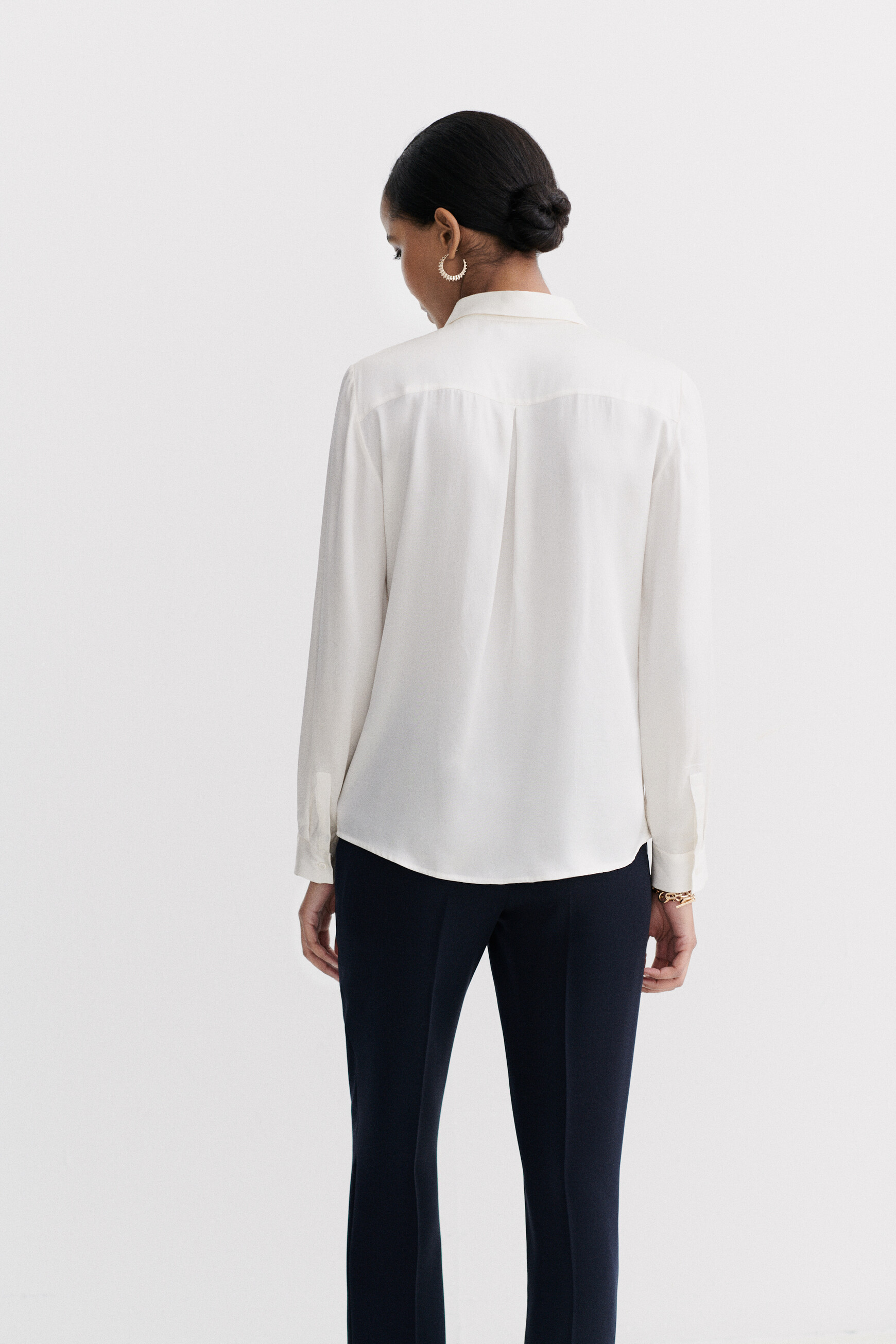 chemise jeanne b 100 soie ivoire femme chemise jeanne b 100% soie ivoire femme