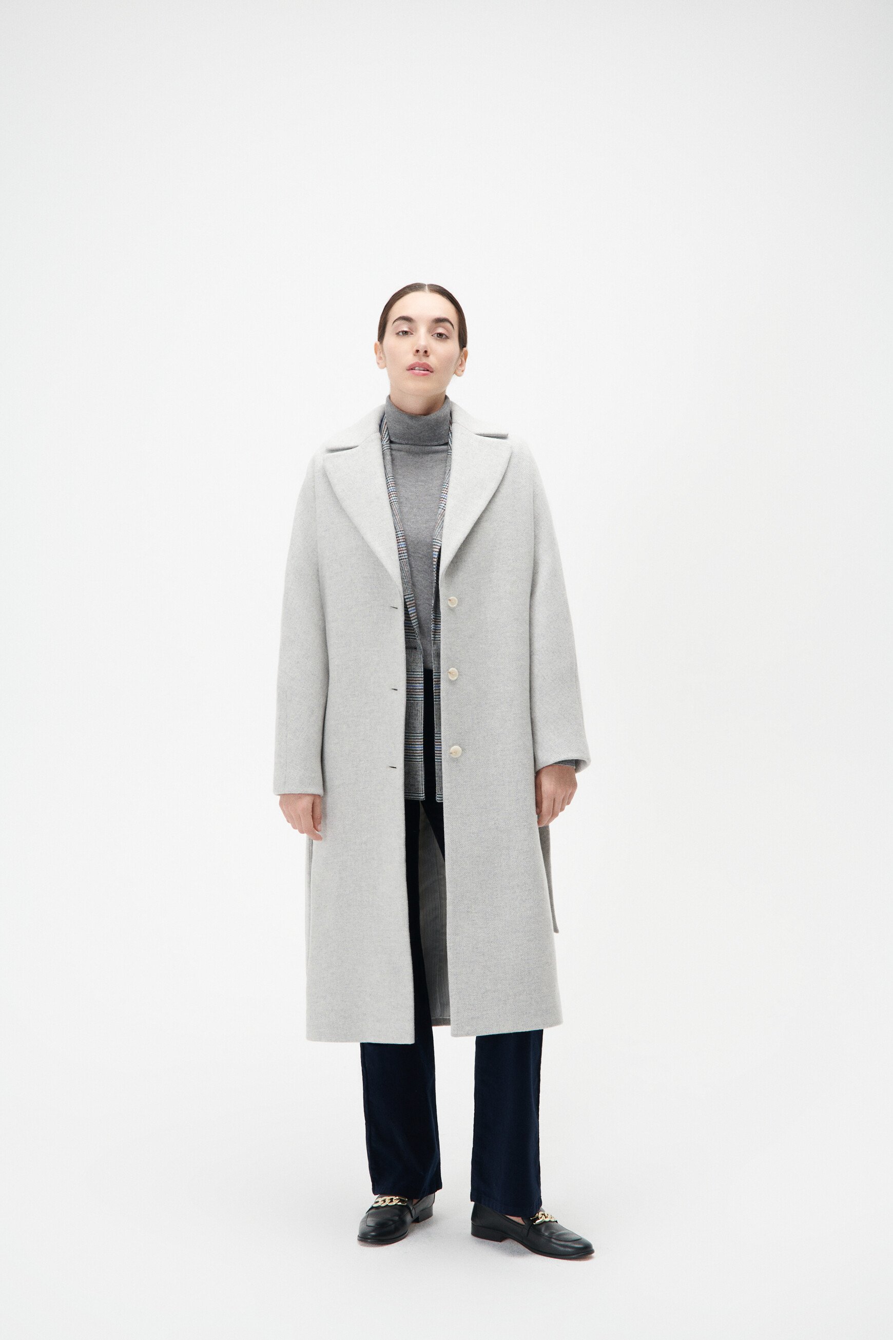 Gapitre coat light grey woman