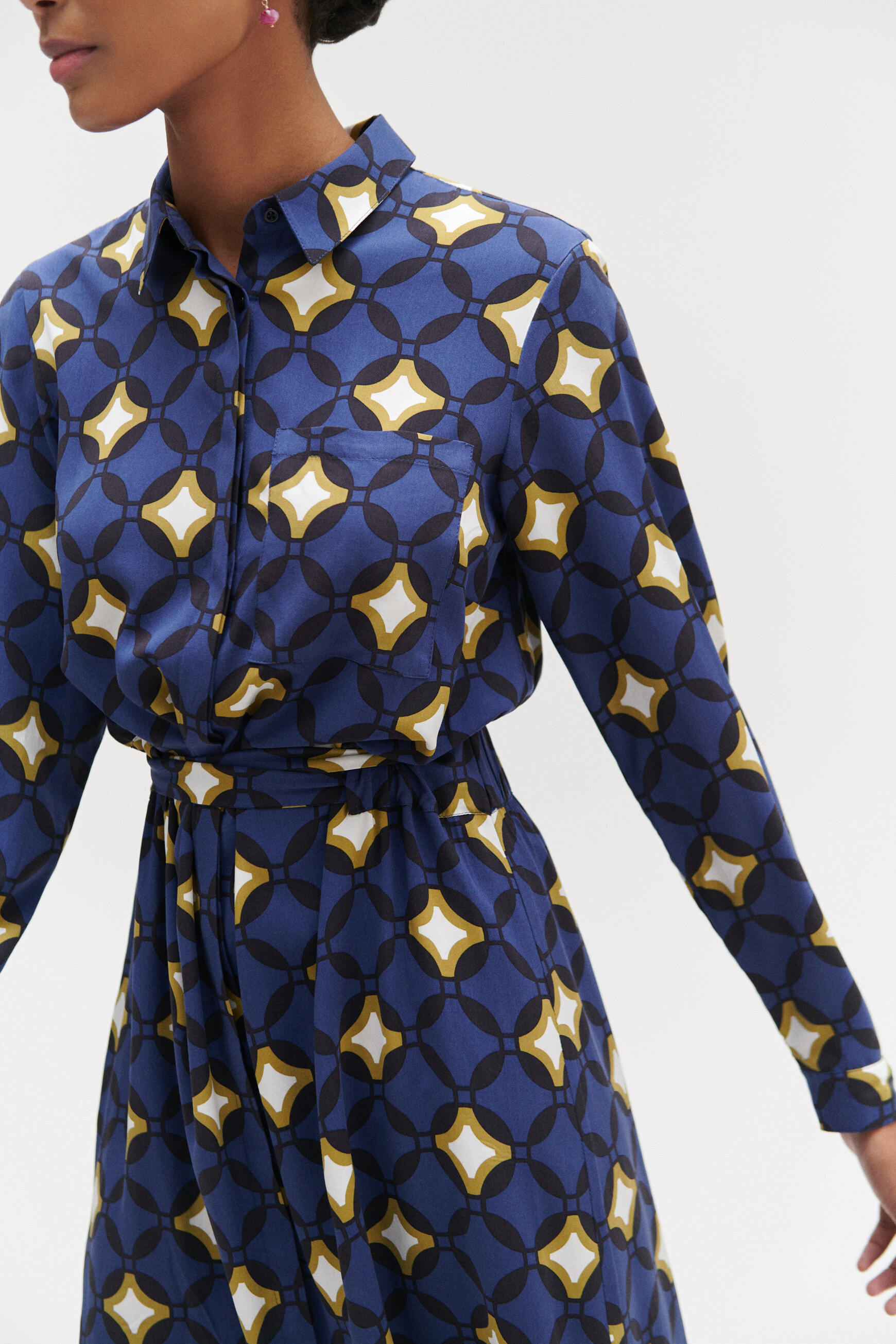 robe maya imprimee bleu electrique femme robe maya imprimée bleu electrique femme