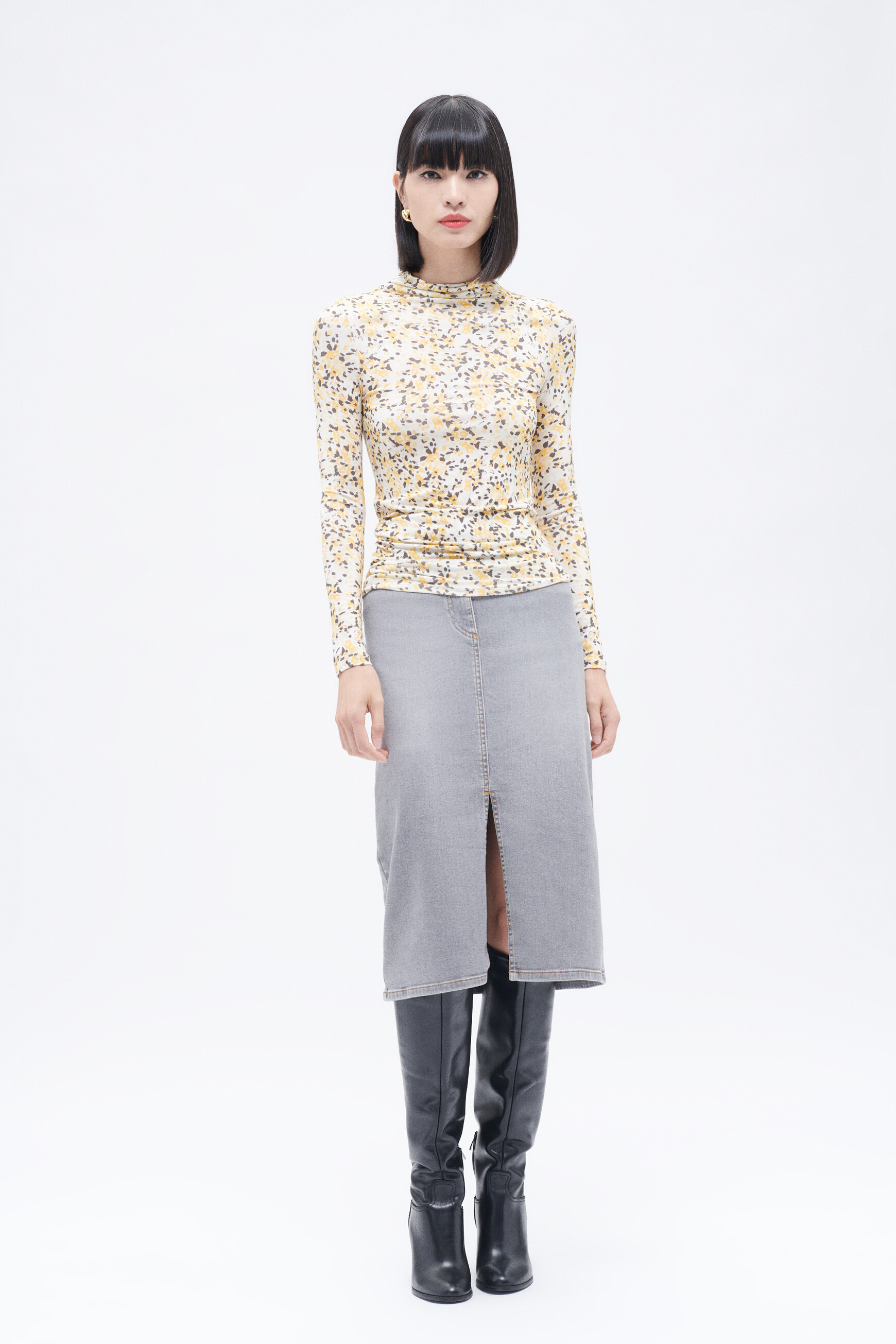 Jupe best sale jaune caroll