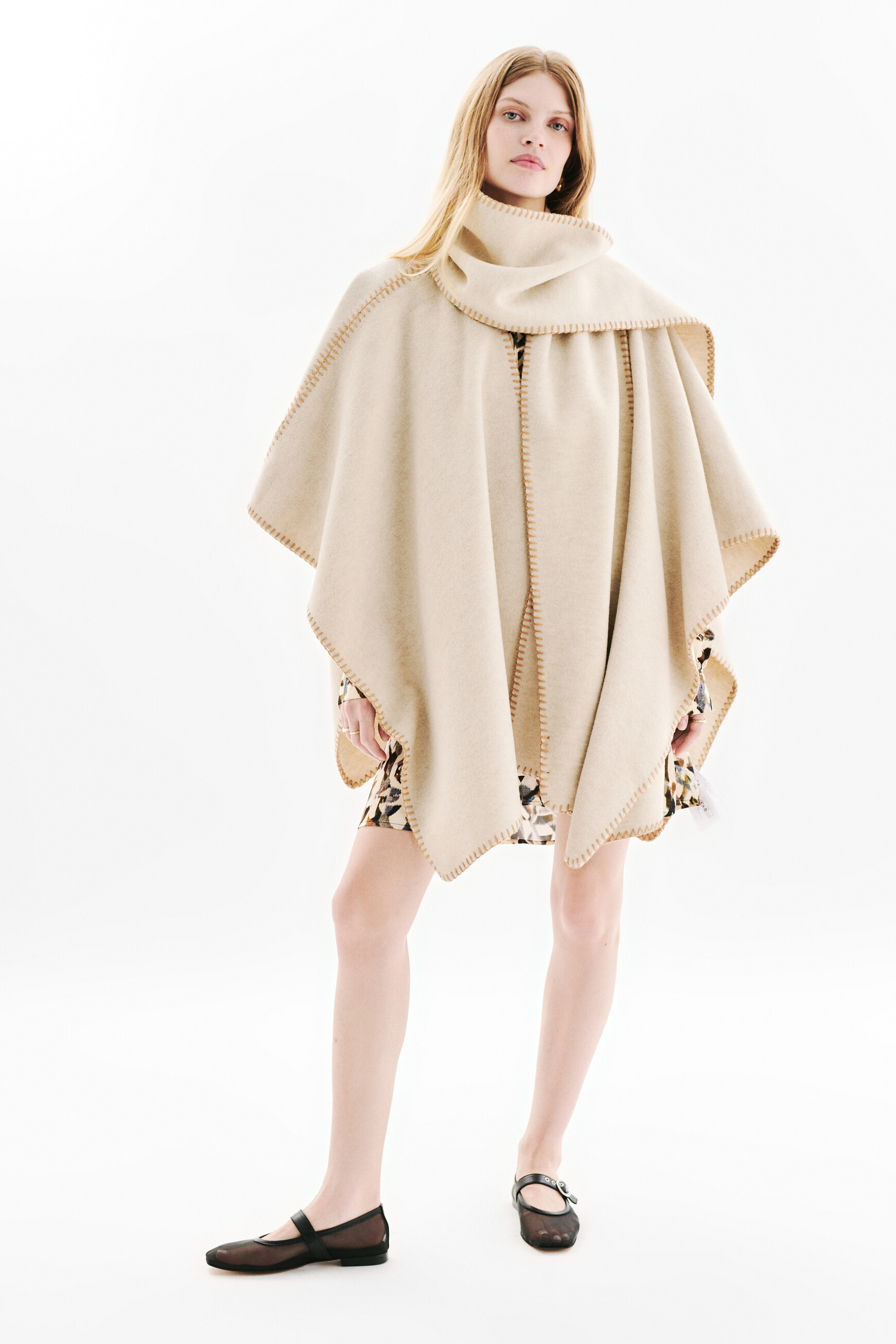 Hester poncho cream woman