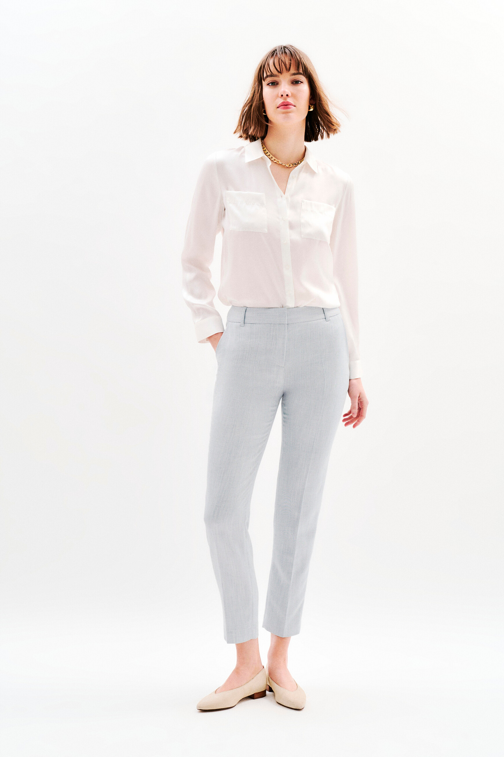 pgautier3 hose himmelblau damen Pgautier3 Hose himmelblau damen