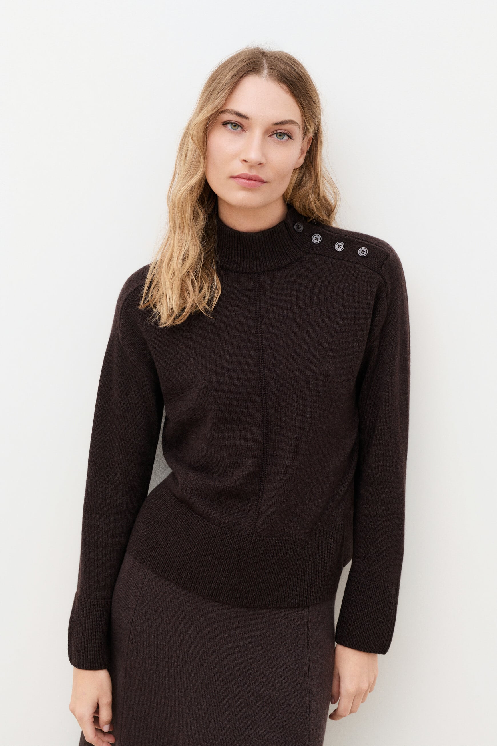 Mwalter sweater dark brown woman