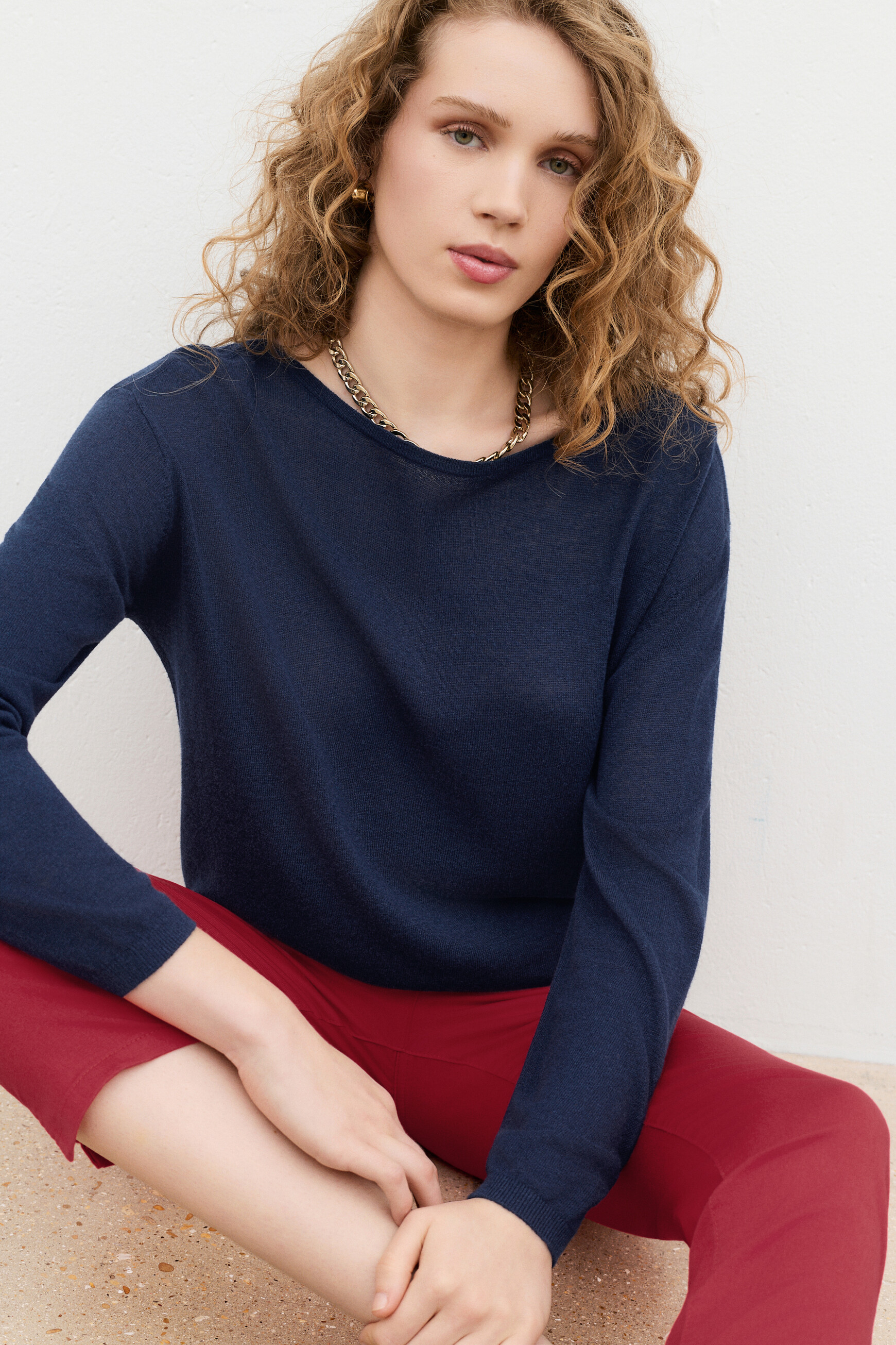 Pull Mcolombe bleu marine femme