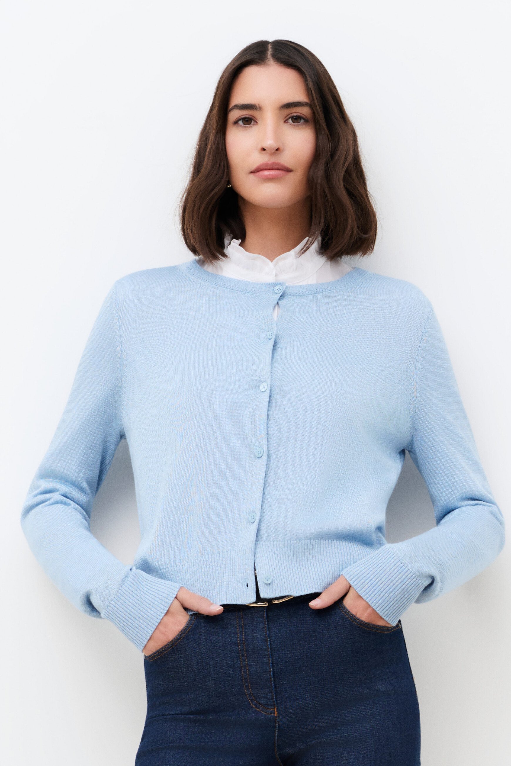 Mcallie sweater sky blue woman