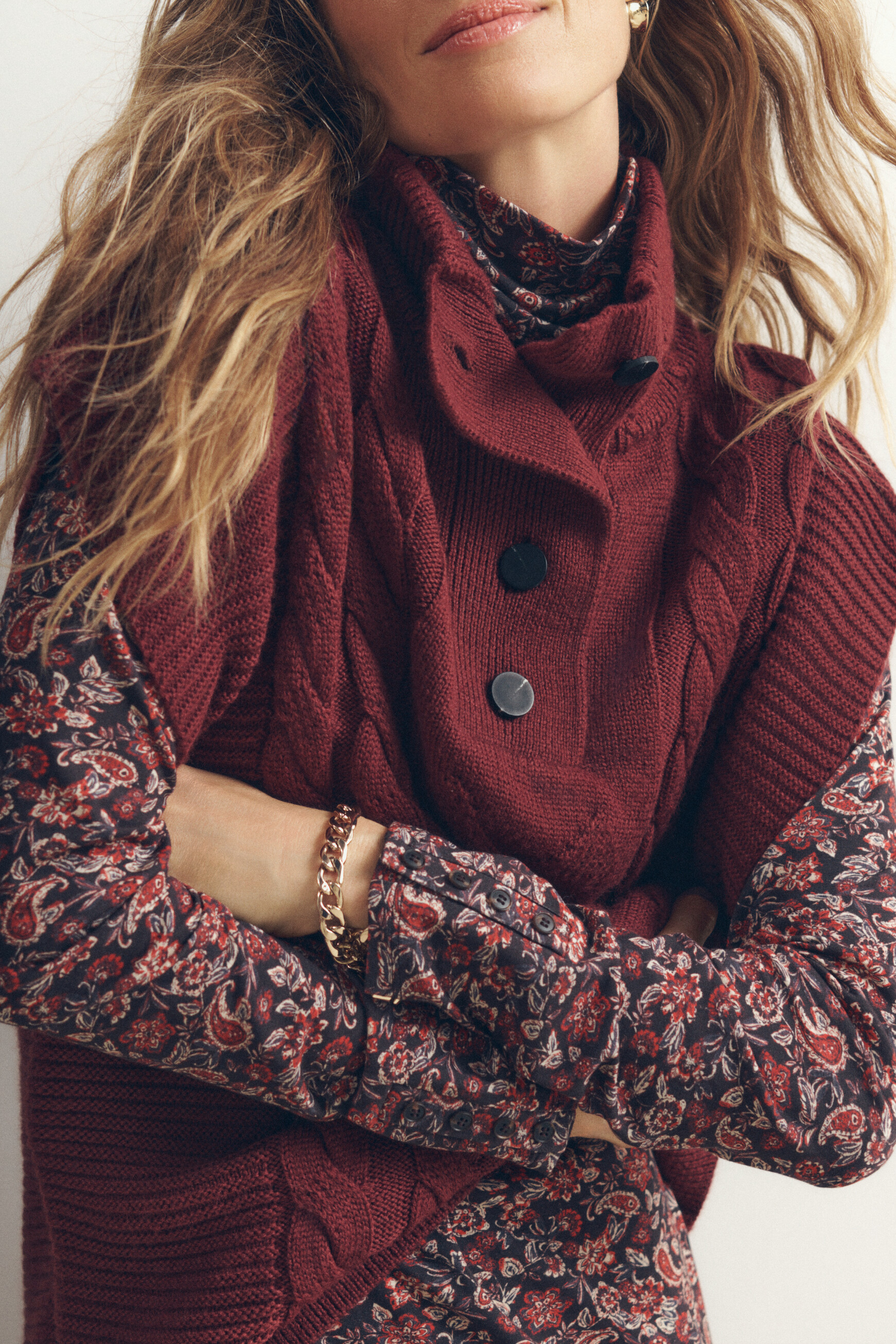 Mvilem sweater burgundy woman
