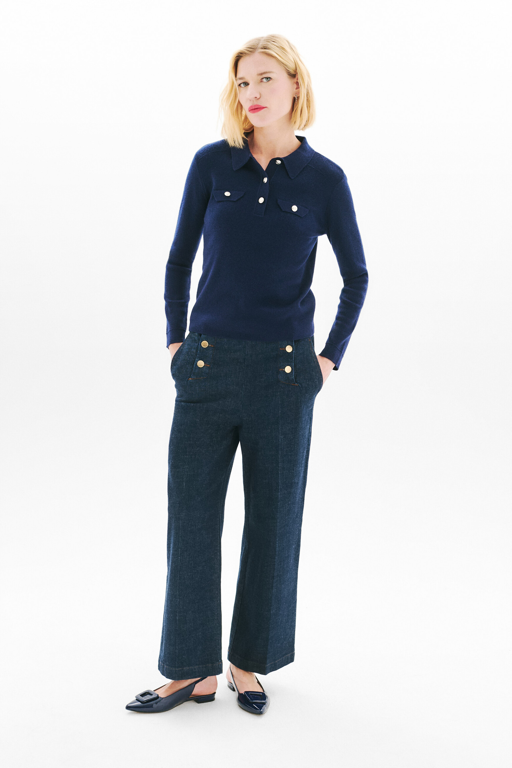 mario sweater navy blue woman Mario sweater navy blue woman