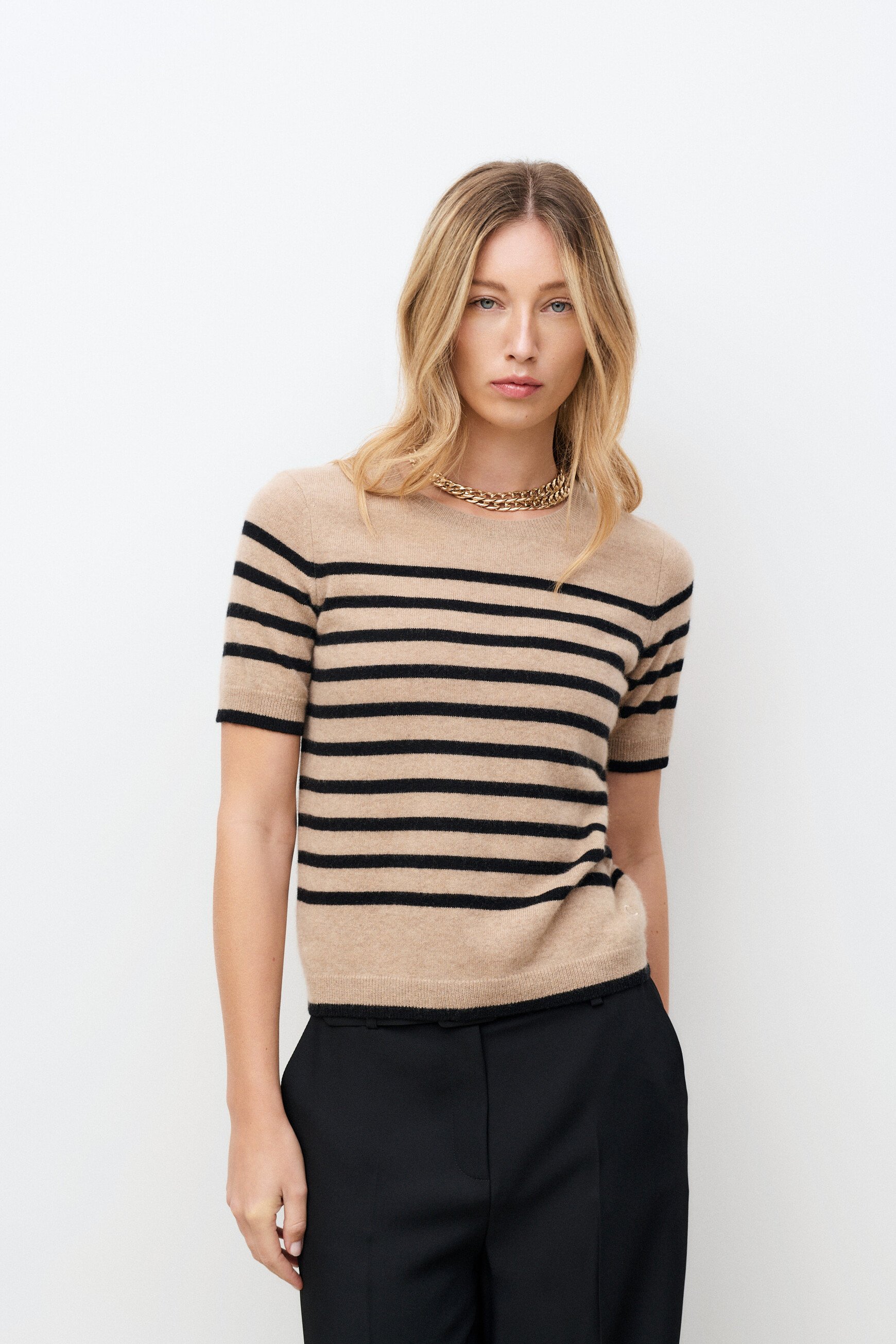 Pull Mcarrie 100% cachemire sable femme