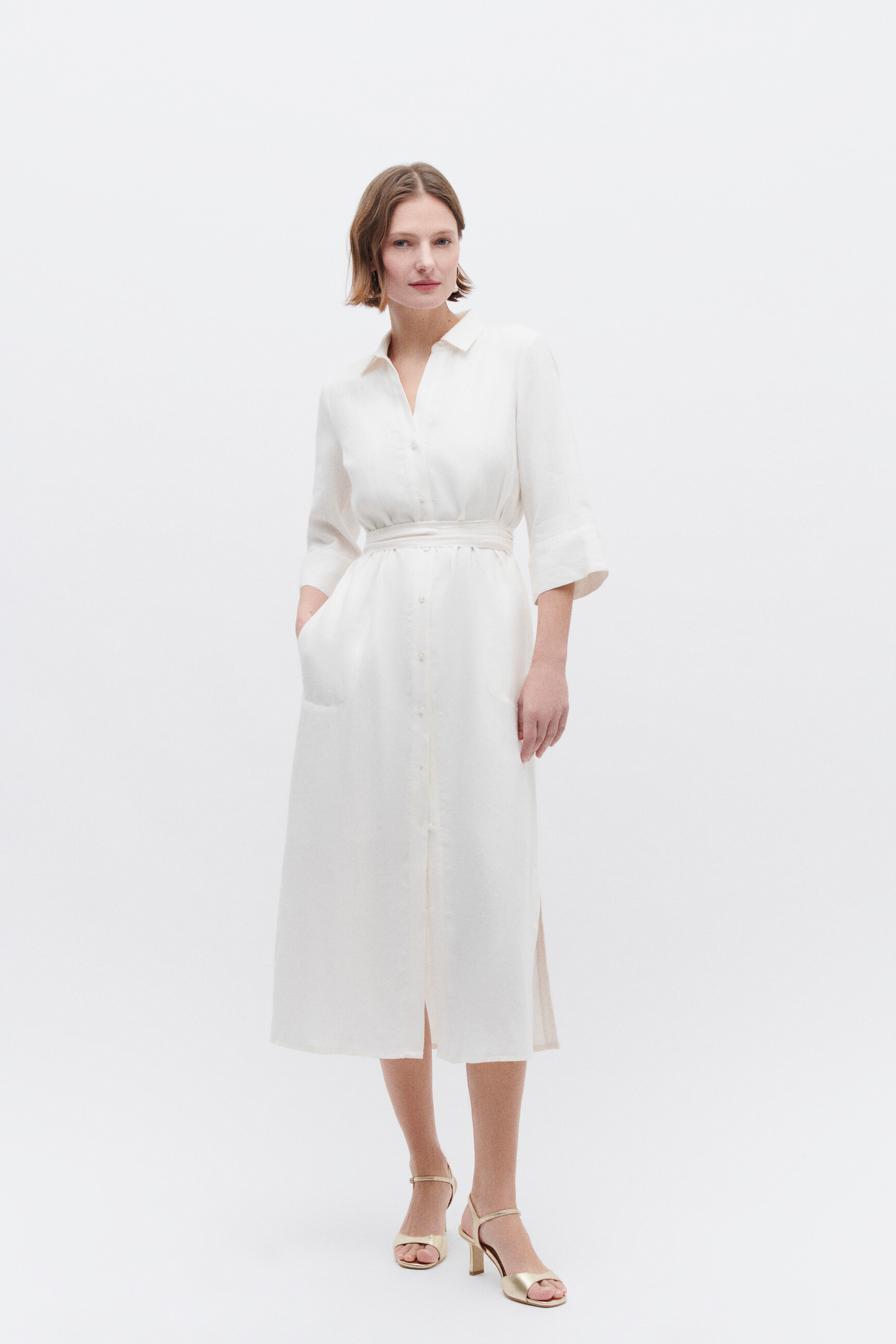 robe yana 100 lin ivoire femme robe yana 100% lin ivoire femme