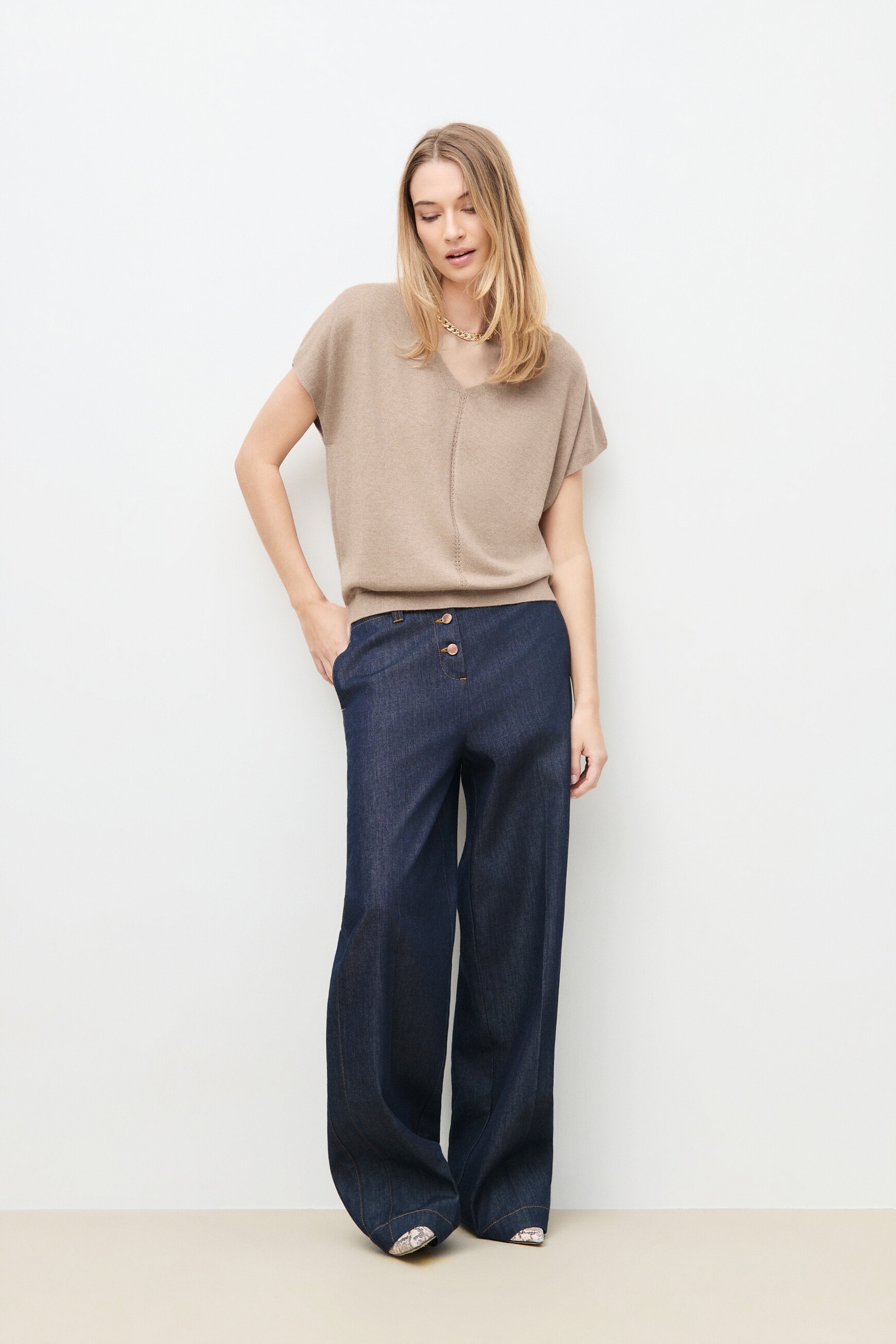 Mrachel sweater light brown woman