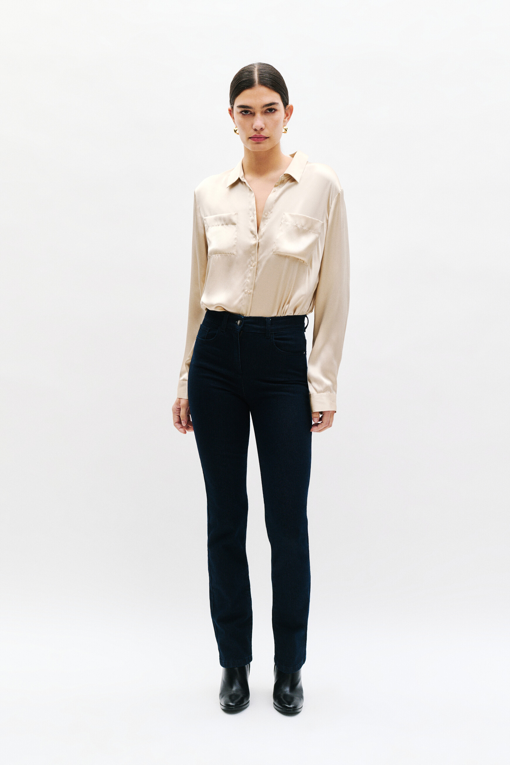 pantalon prayano denim double stone femme Pantalon prayano denim double stone femme