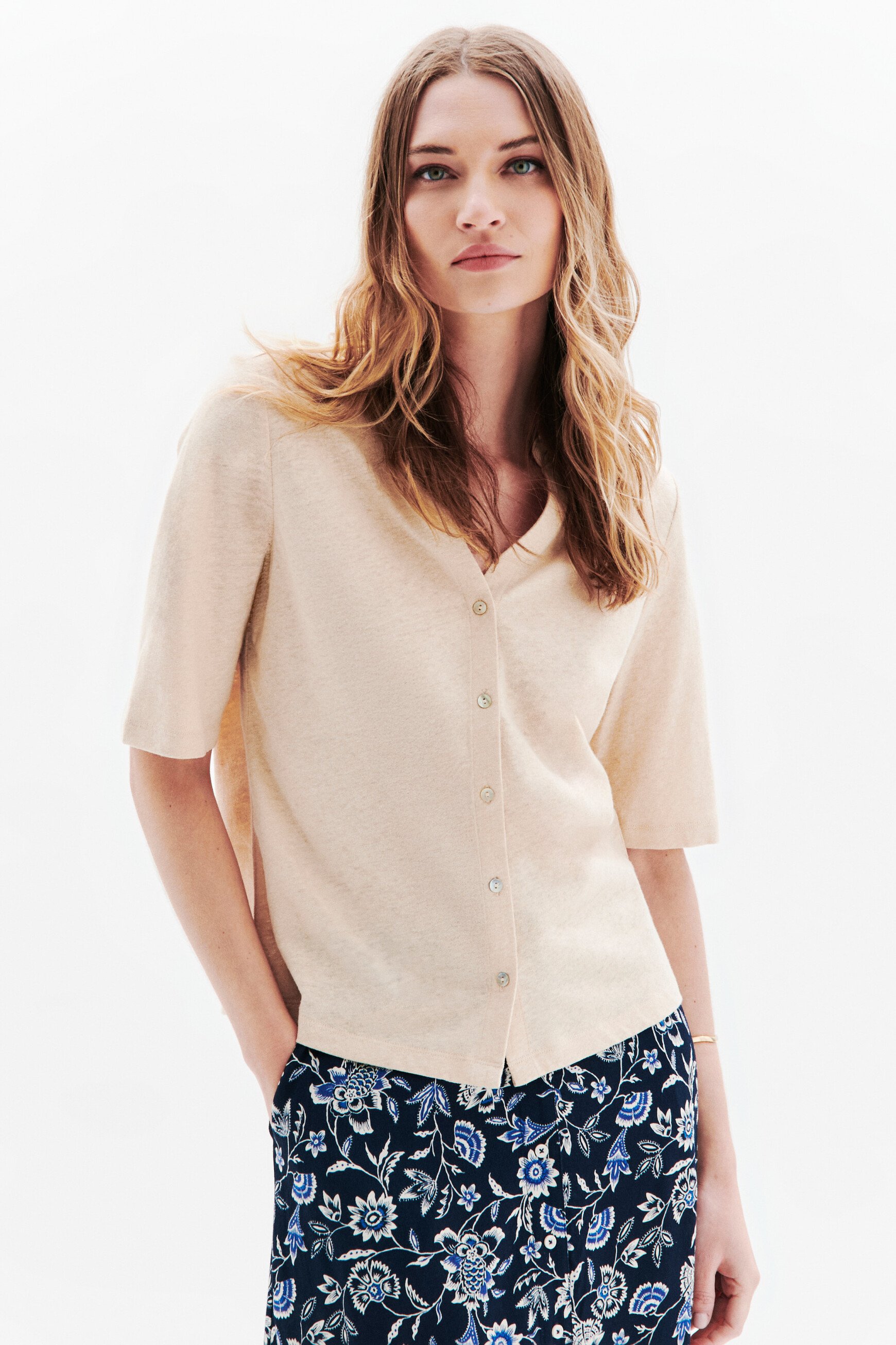 t shirt tevelina creme femme T-shirt Tevelina creme femme