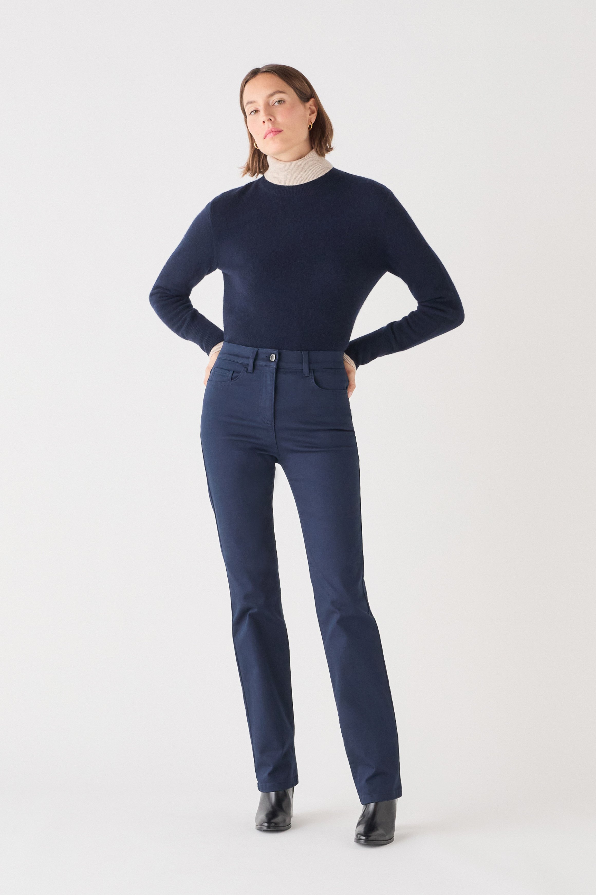 Prayanoc trousers navy blue woman