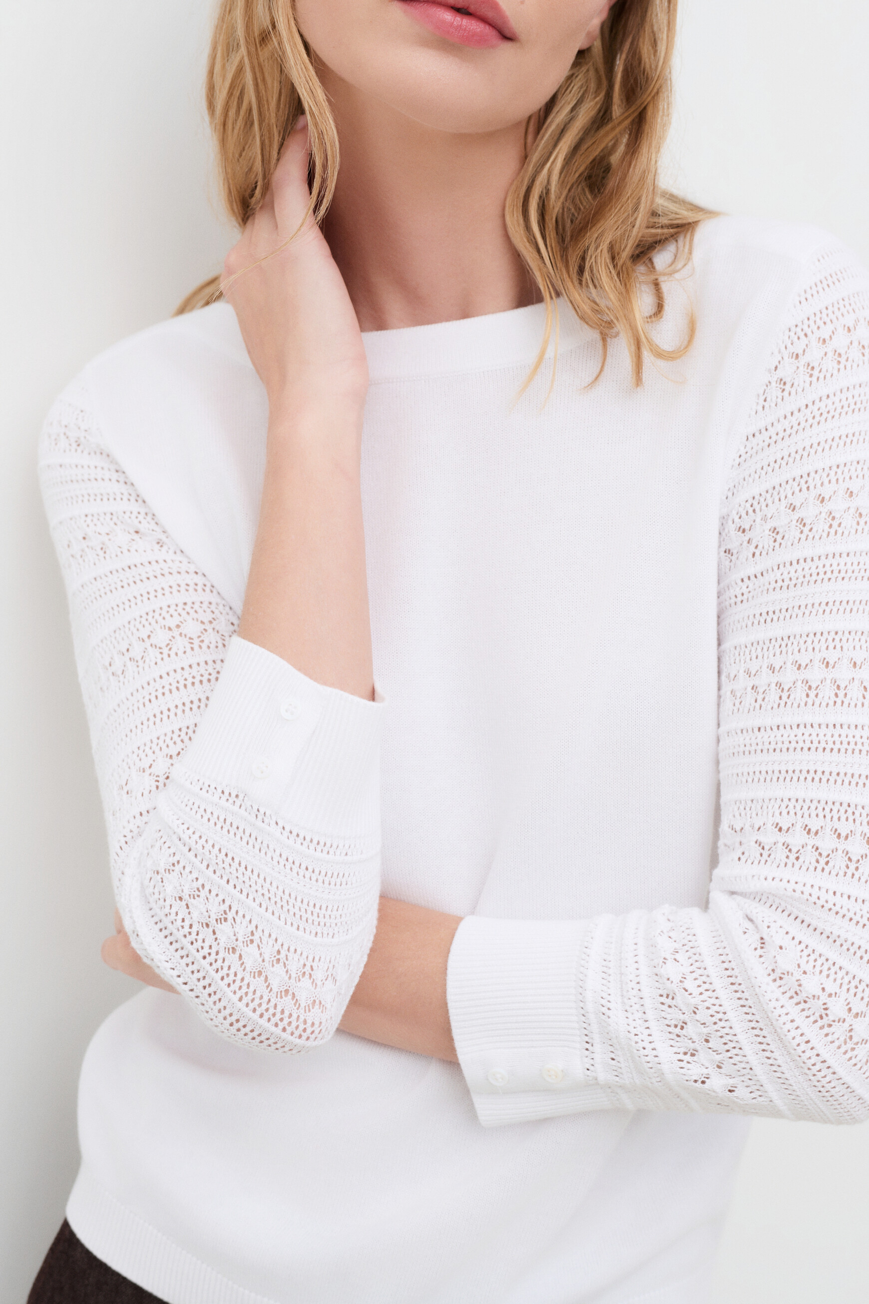 Mjaynie sweater ecru woman