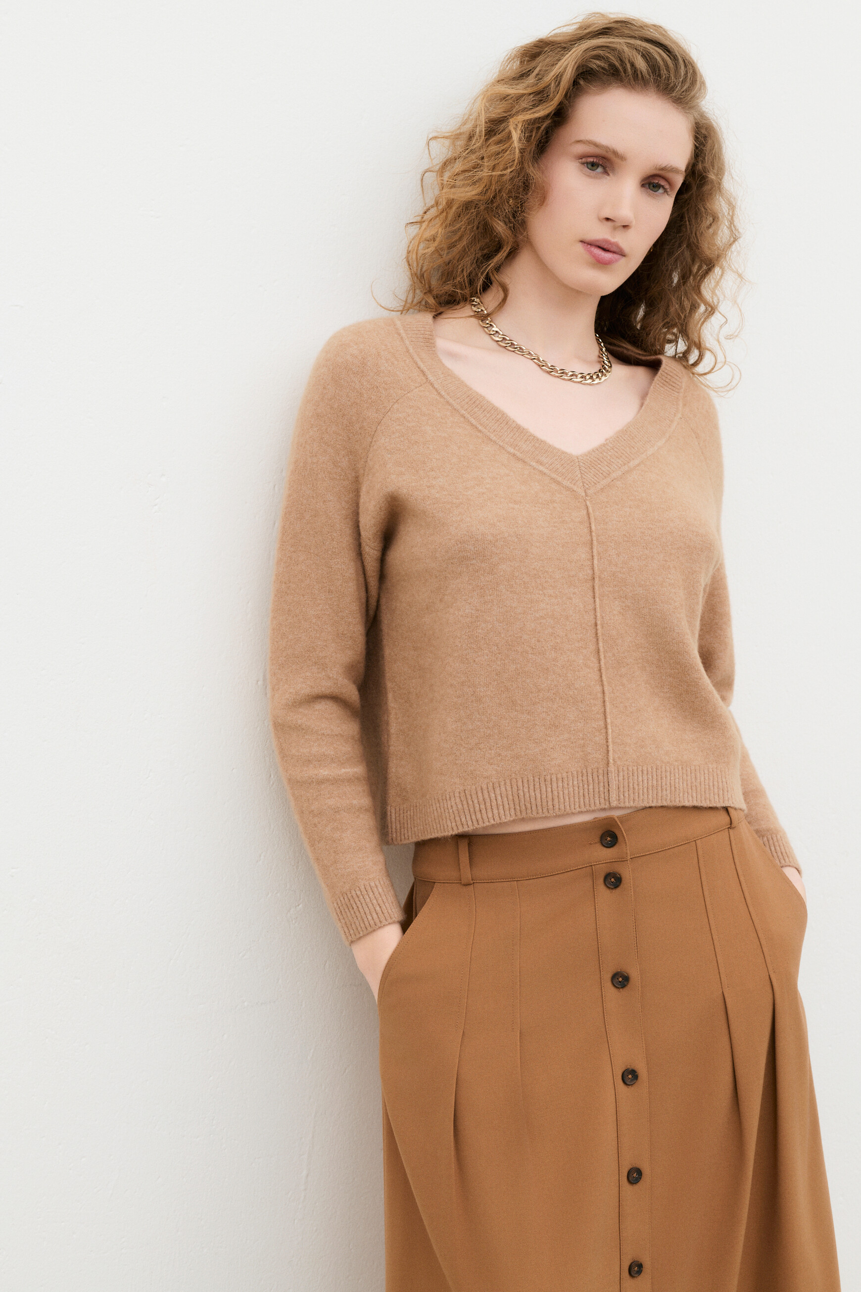 Mjerry sweater camel woman