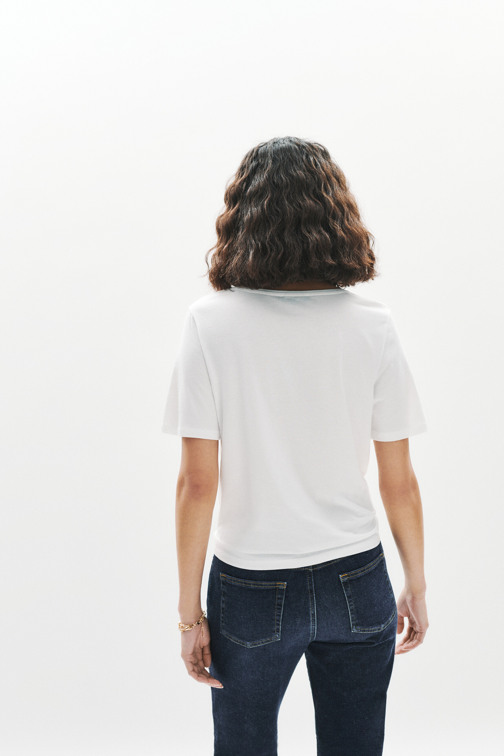 t shirt telegance ecru femme T-shirt Telegance ecru femme