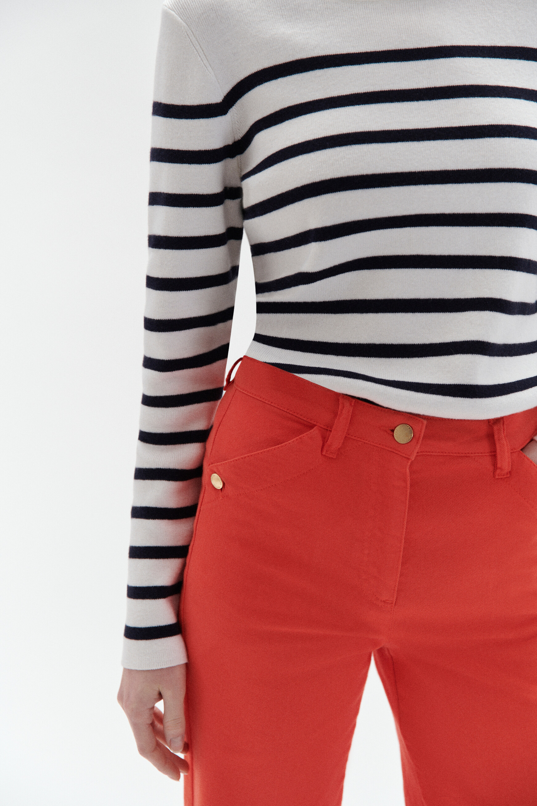 Hose Lazzaro orange damen