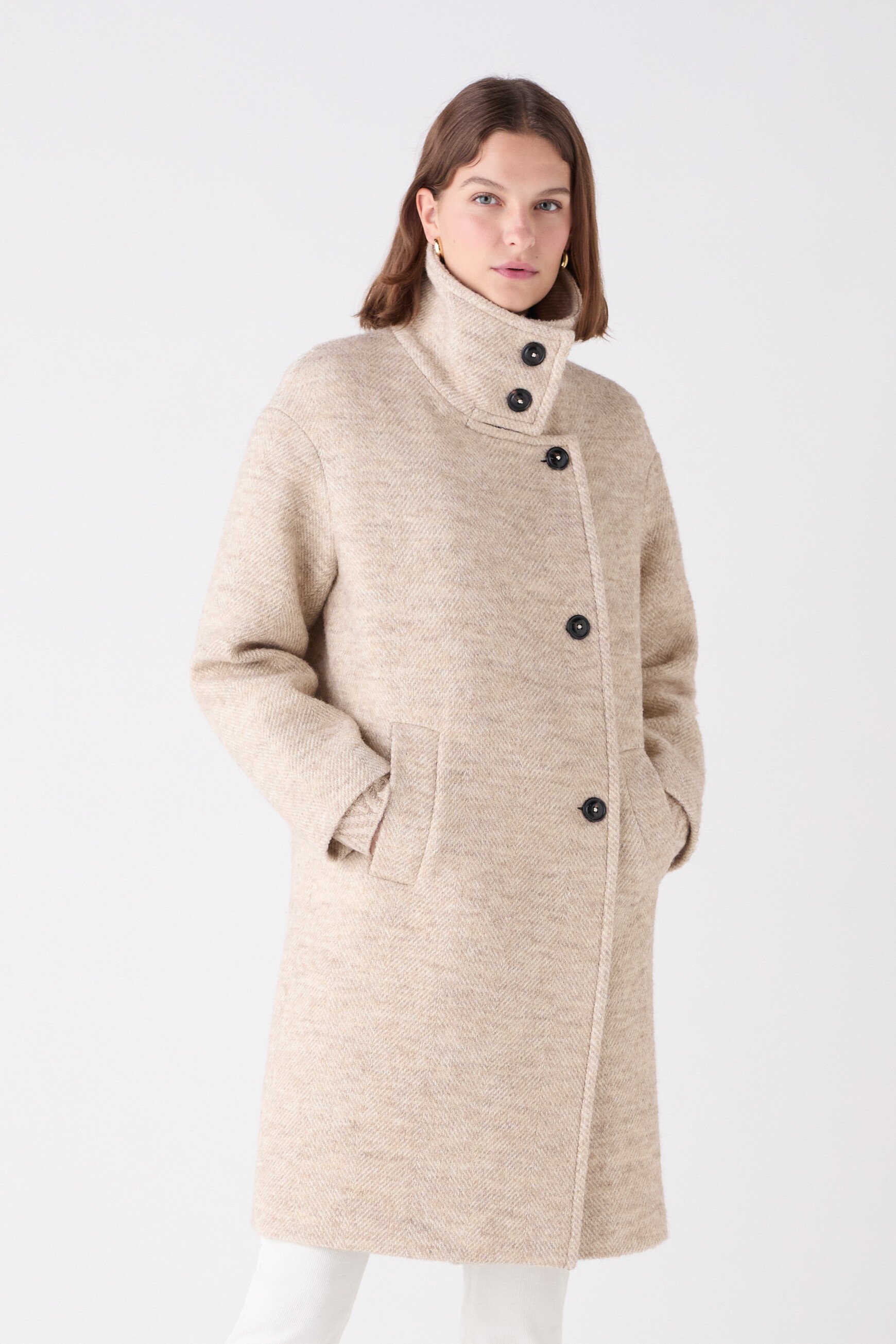 Gotham coat beige woman