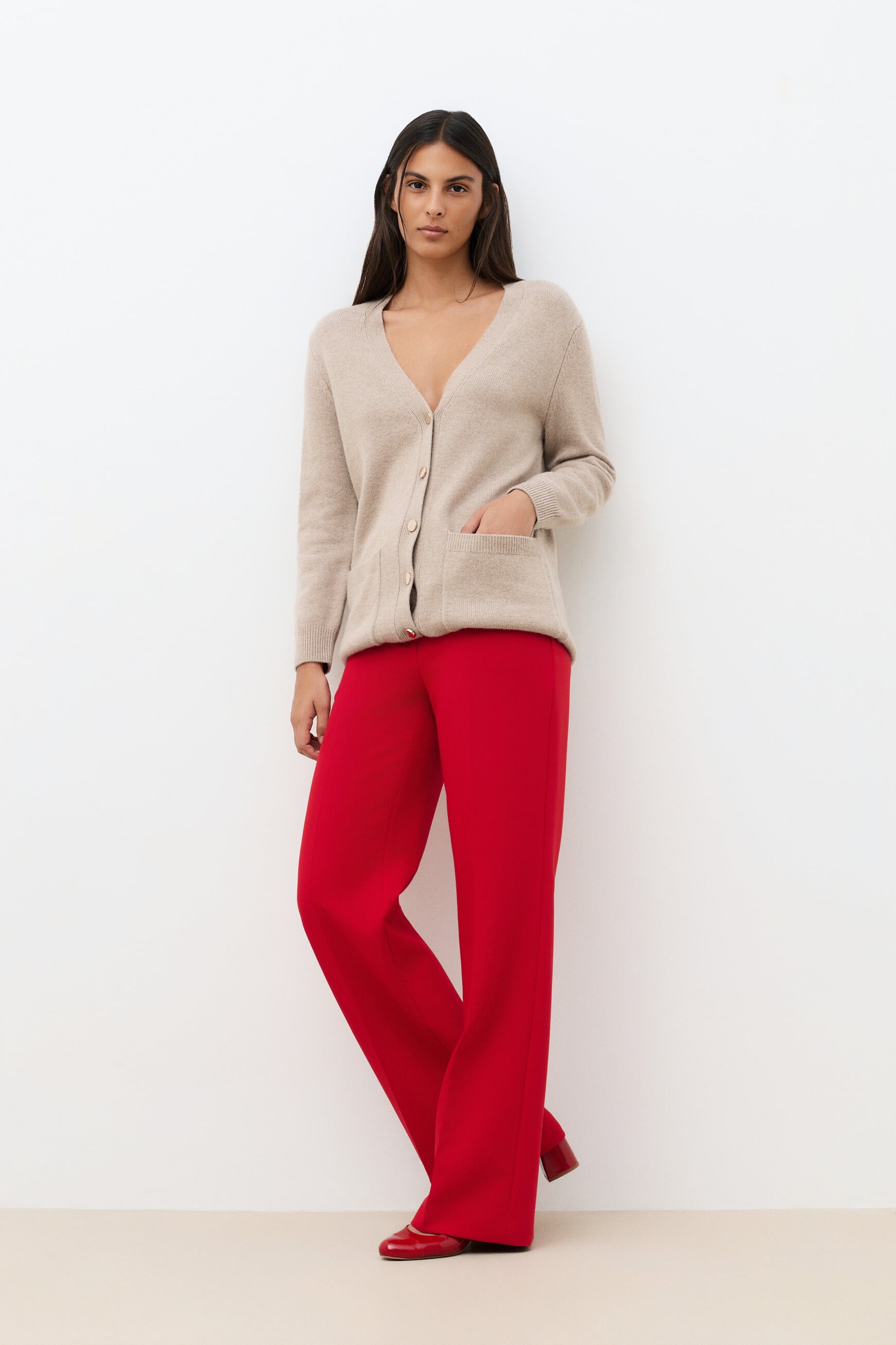 Mronnie cardigan light brown woman