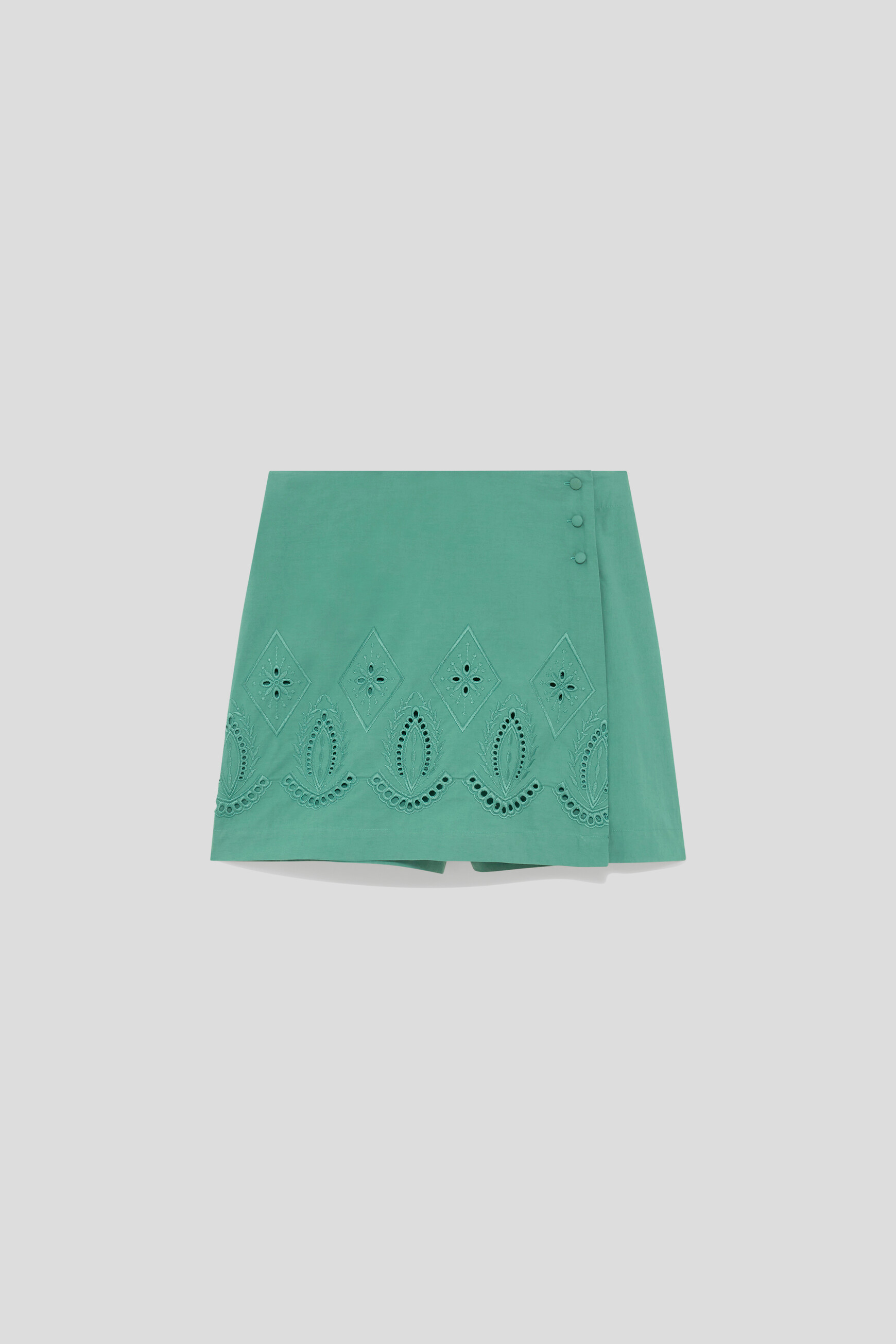 Saia-cal&ccedil;&otilde;es Partenabrode verde mulher