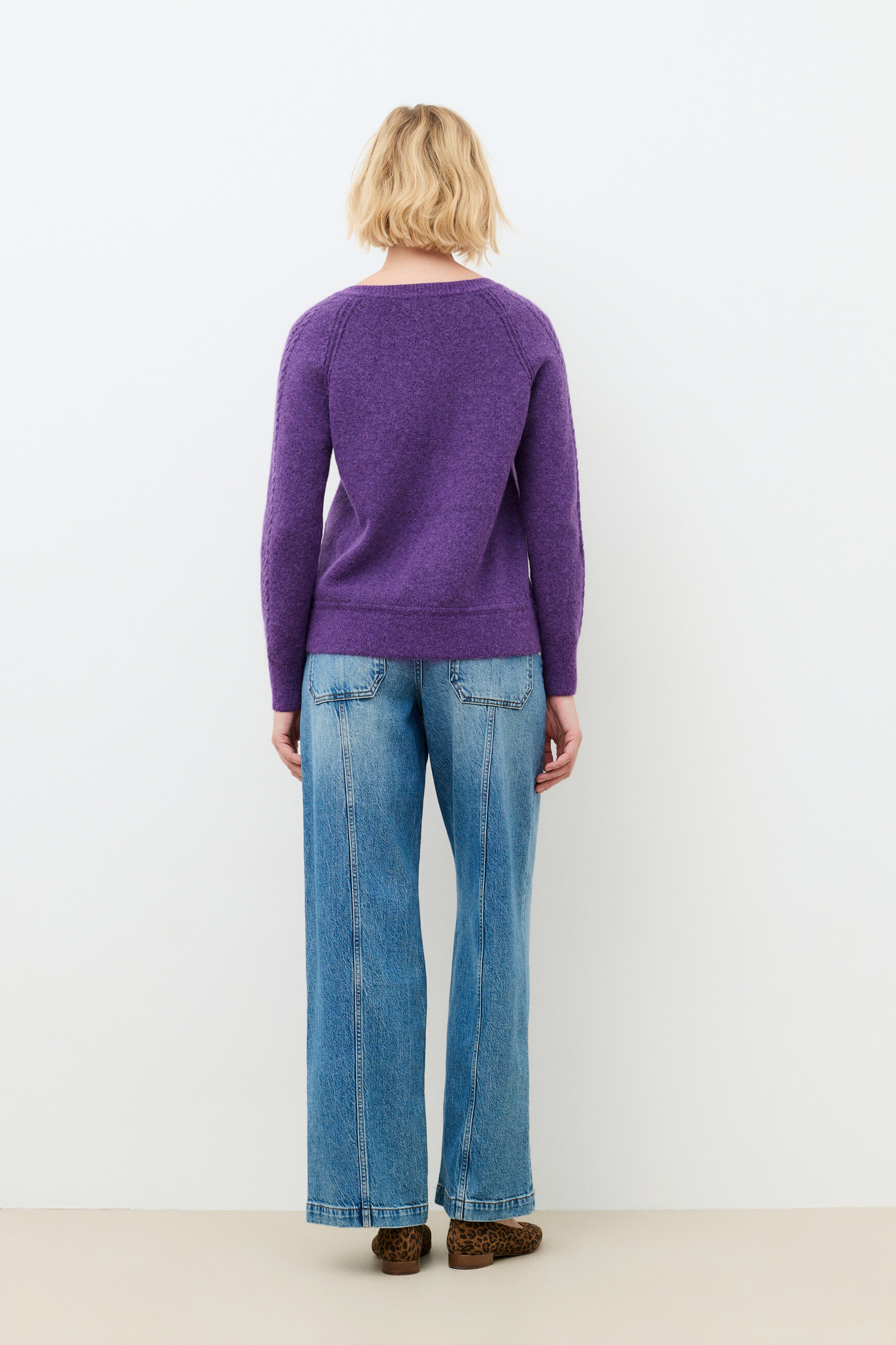 Mlois sweater violete oscuro woman