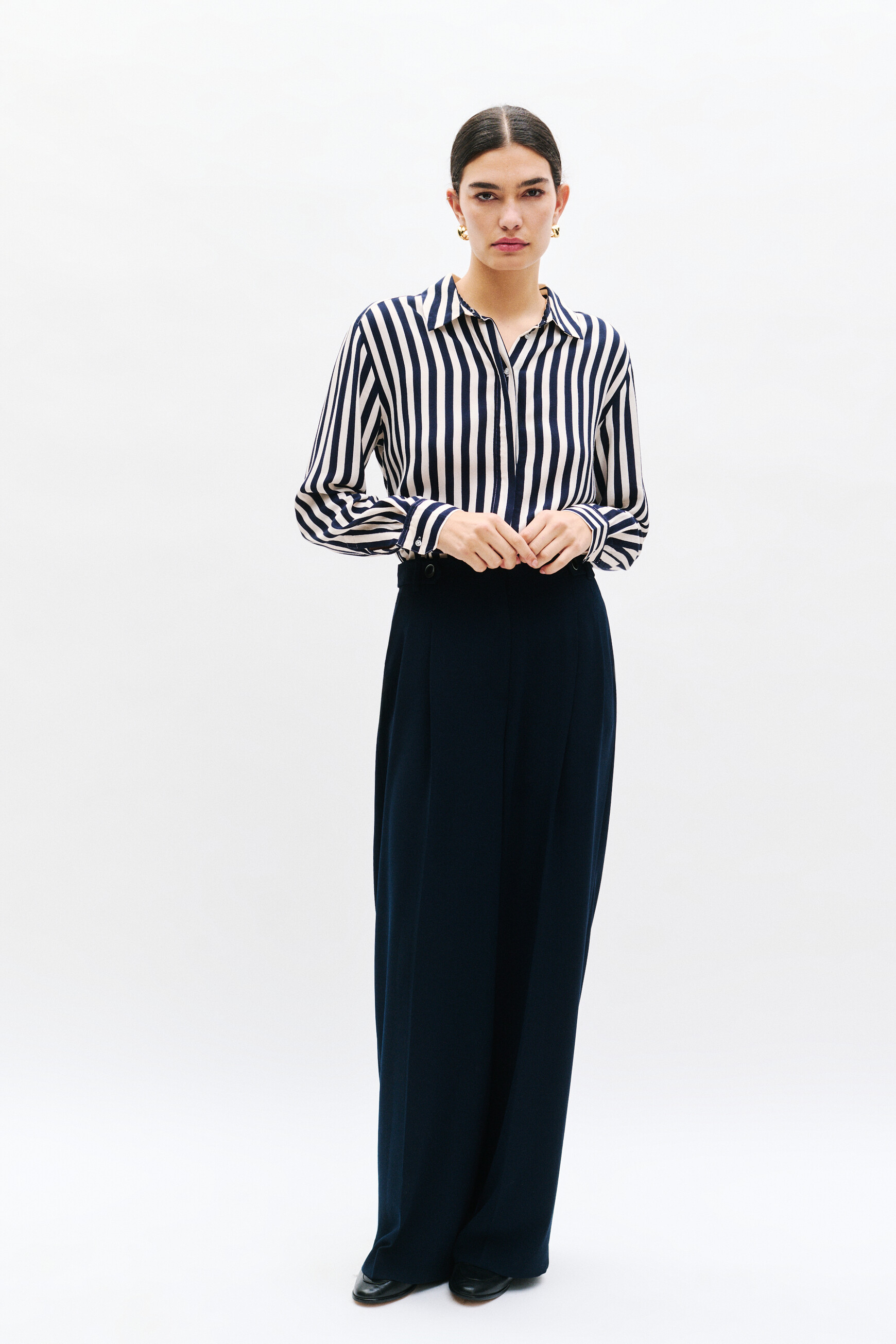 pantalon presley bleu marine femme Pantalon presley bleu marine femme