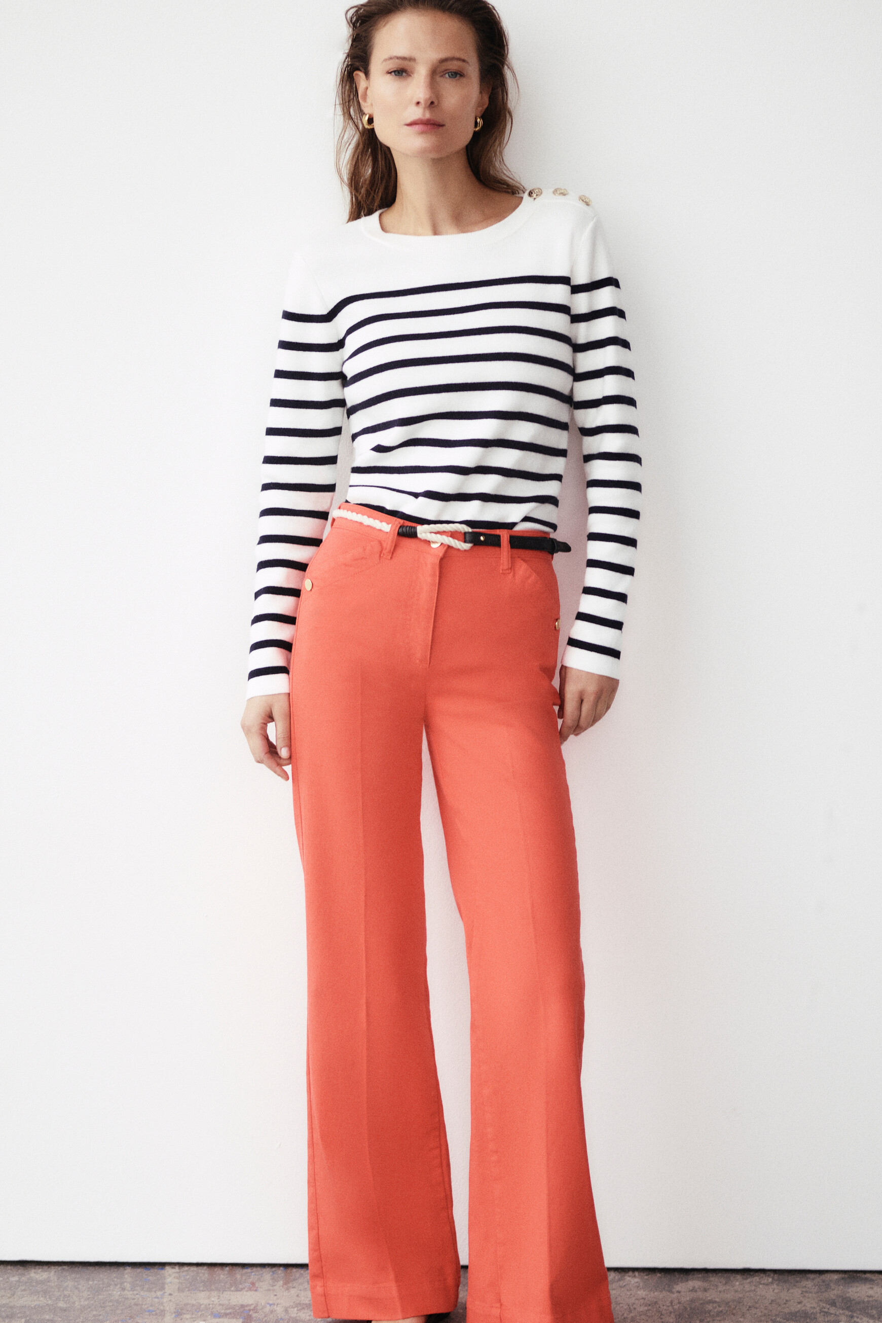 pantalon lazzaro naranja mujer Pantalón Lazzaro naranja mujer