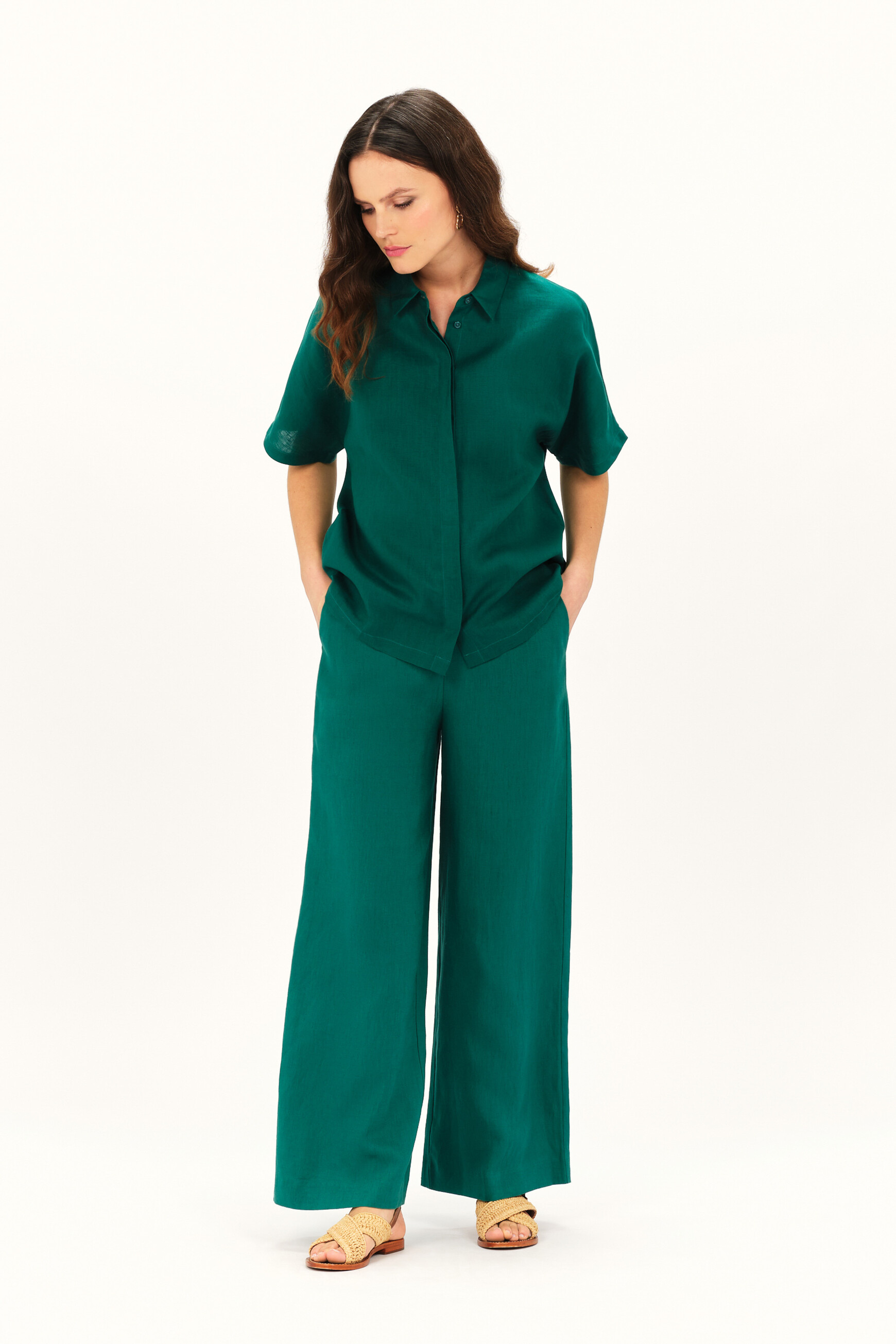 Chemisier femme vert emeraude outlet