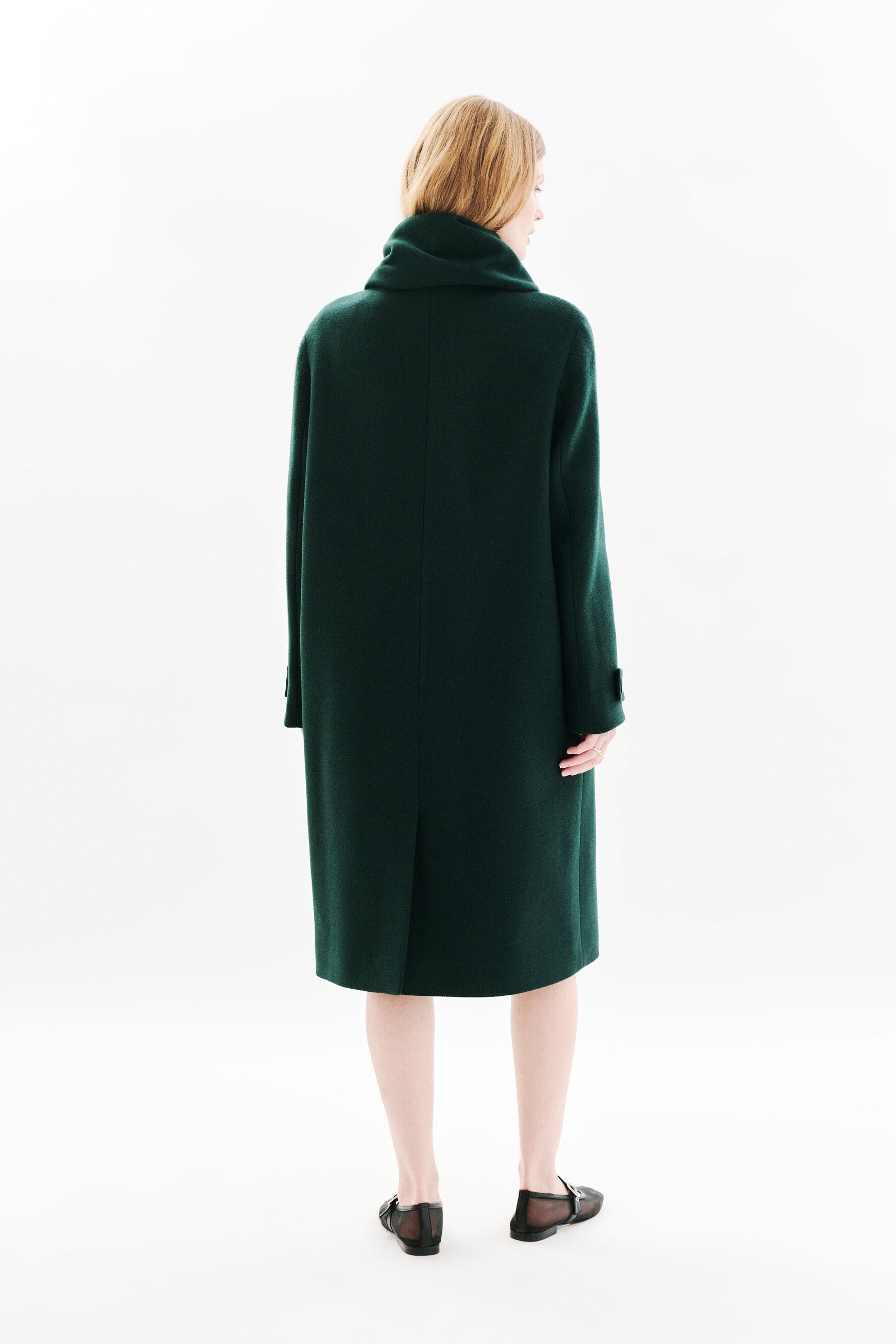 Manteau Gentiani vert foncé femme