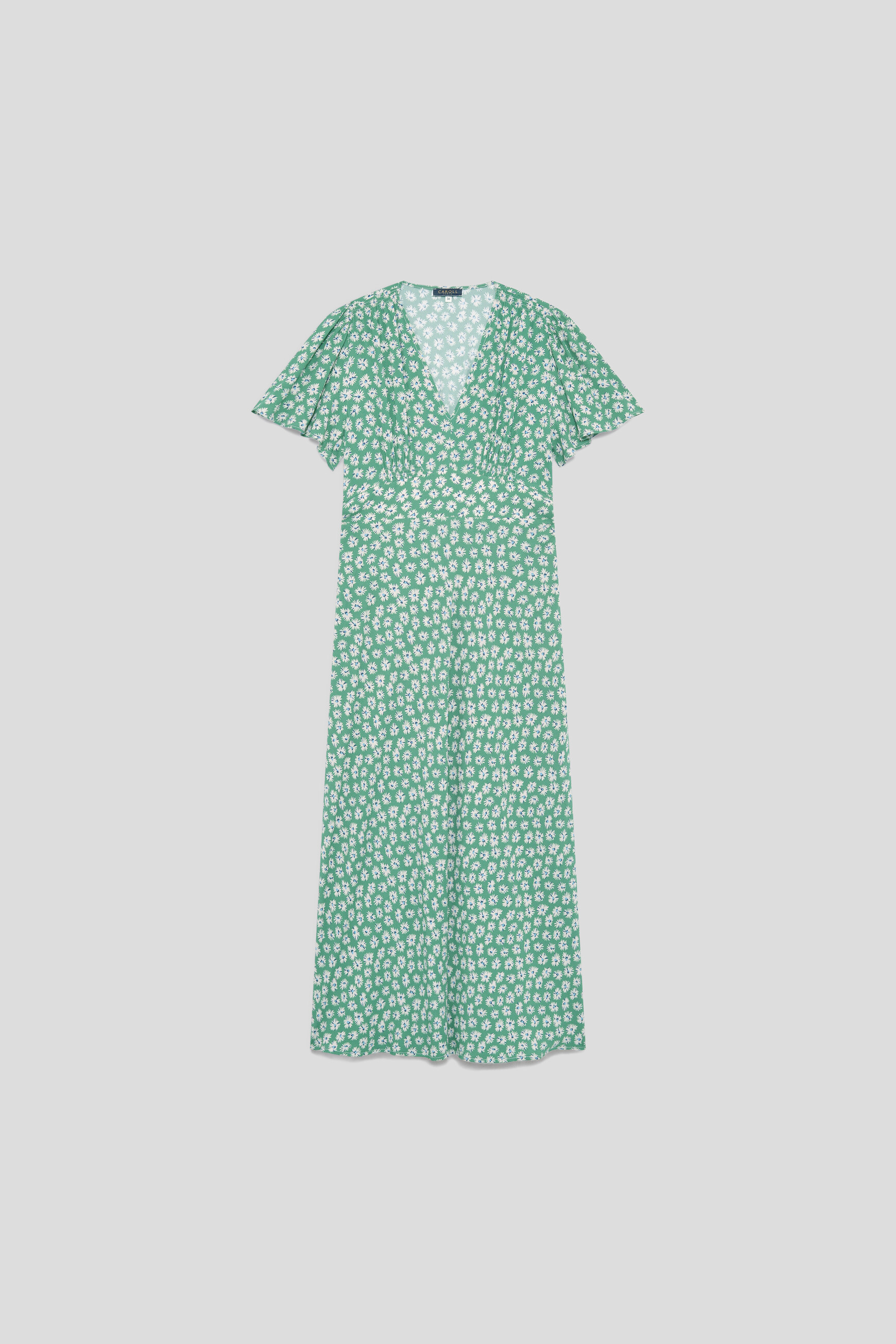 Robe Romeline vert prairie femme