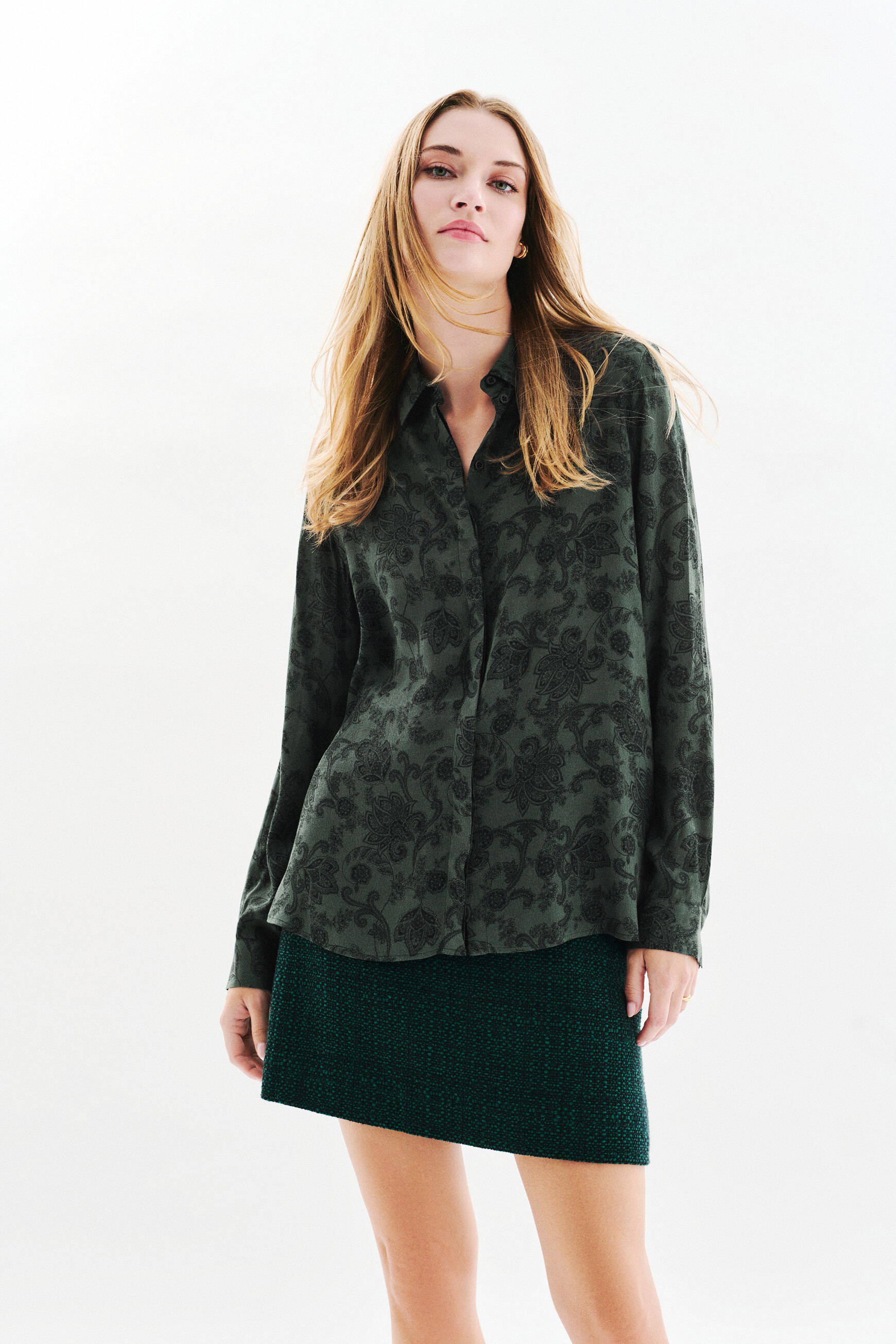 jamie shirt dark green woman Jamie shirt dark green woman