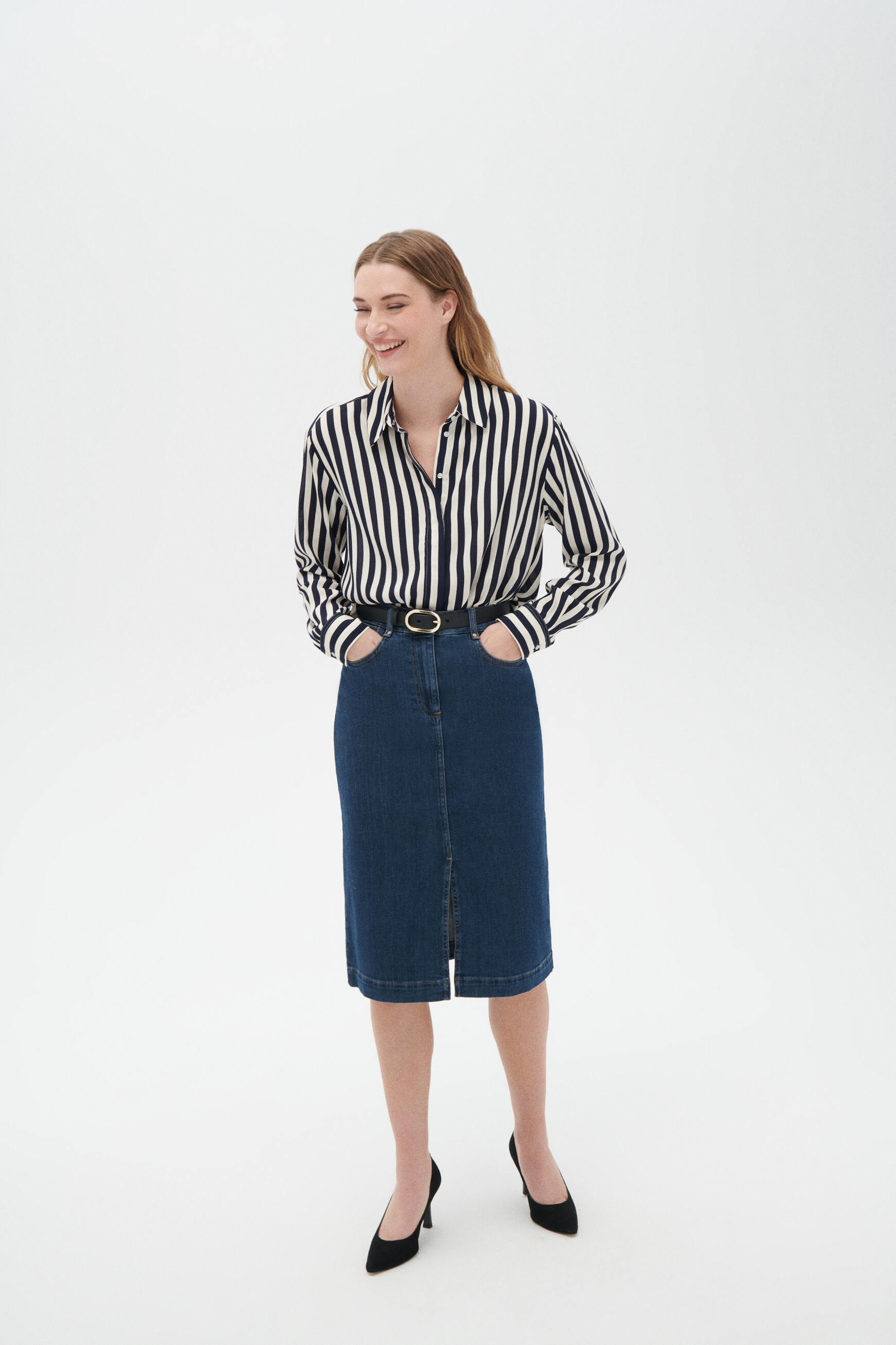 hemd caby marineblauw vrouw Hemd Caby marineblauw vrouw