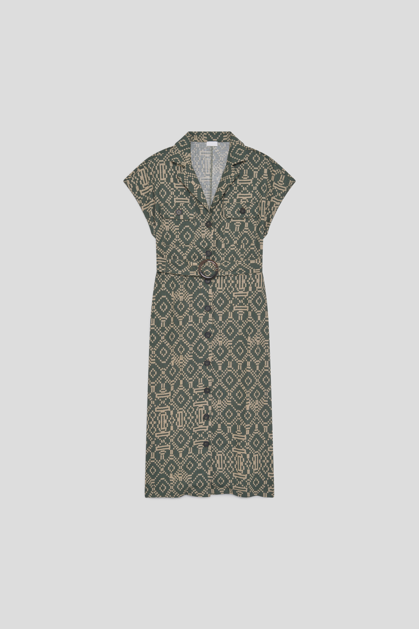 Riva2 dress khaki green woman
