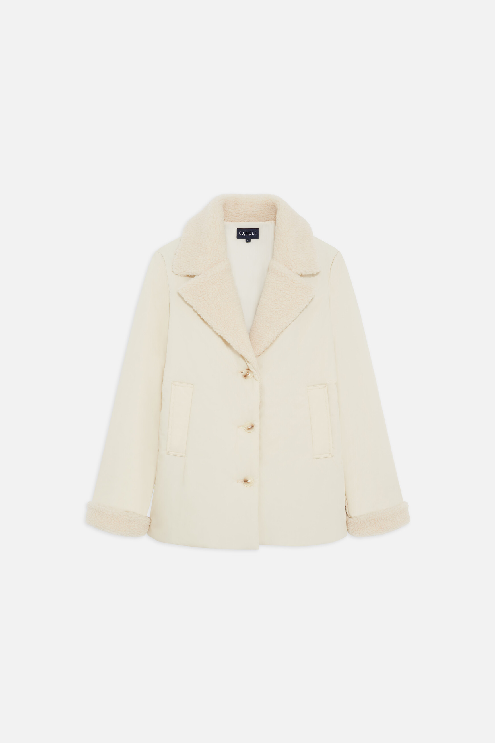 Manteau Galet ecru femme