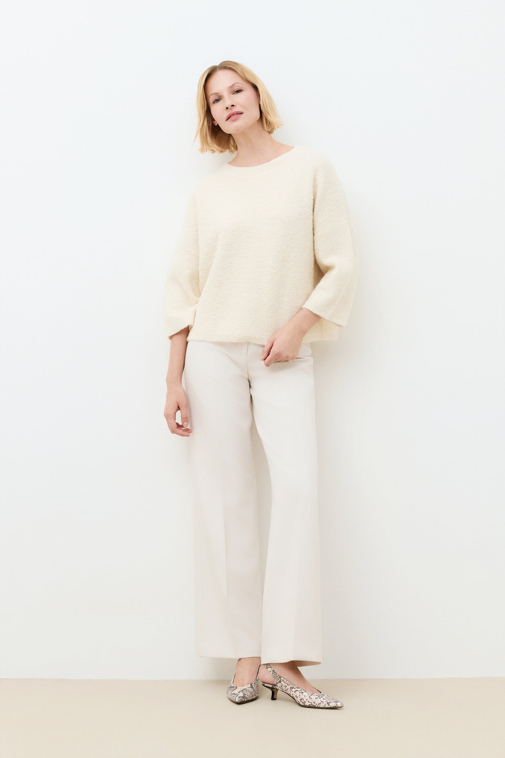 Mwinter sweater ecru woman