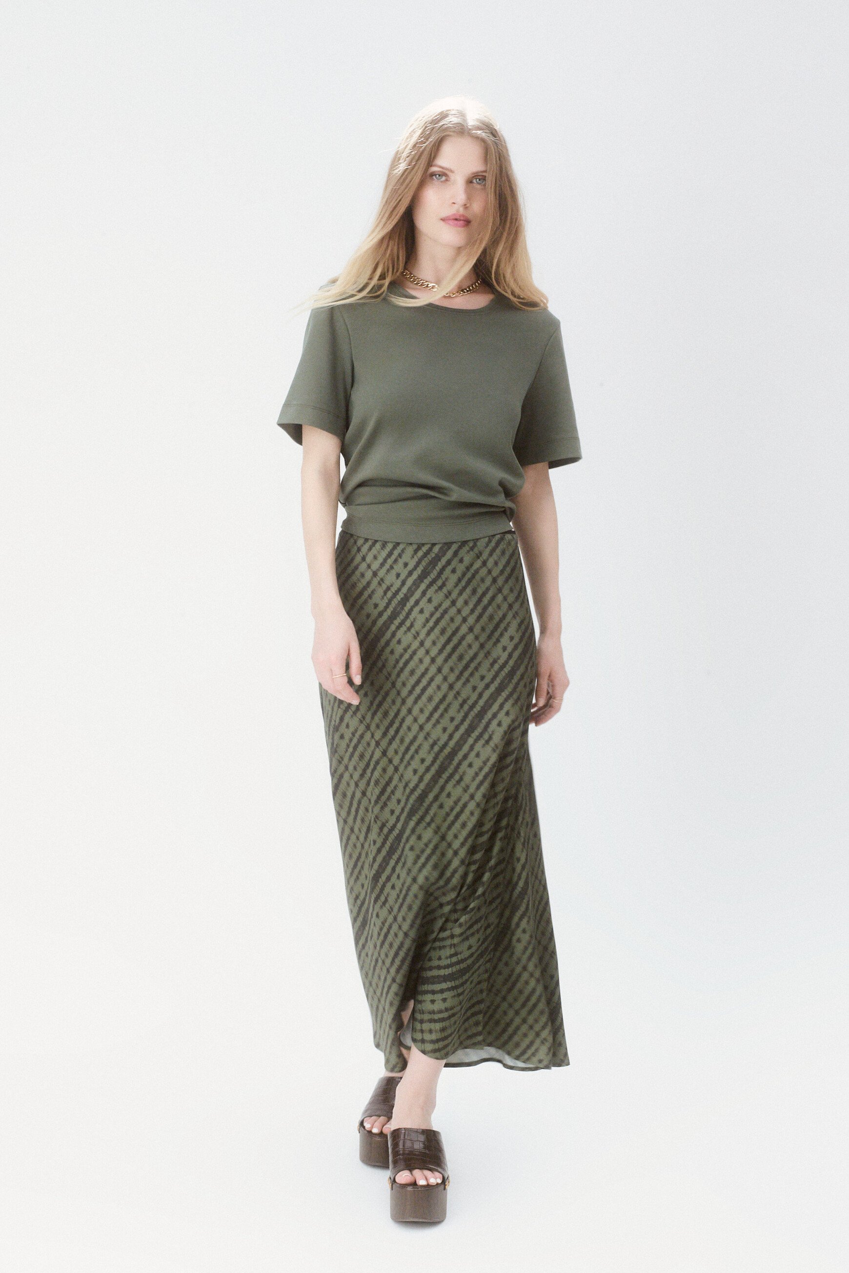 Jalentina2 skirt khaki green woman